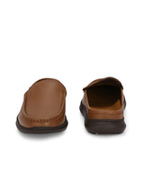 Anti Gravity Tan Leather Slip-On Mules