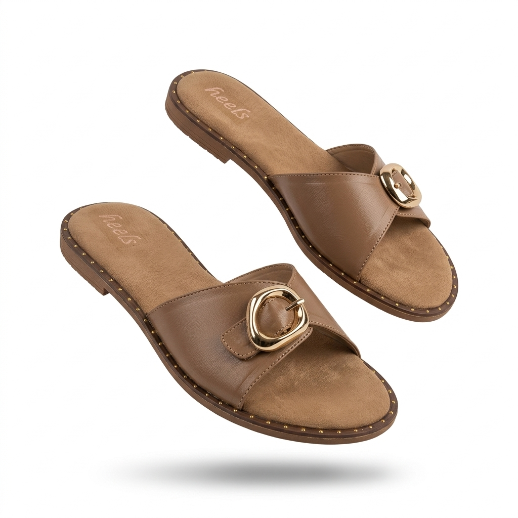 Sarah Comfort Buckled Summer Sliders