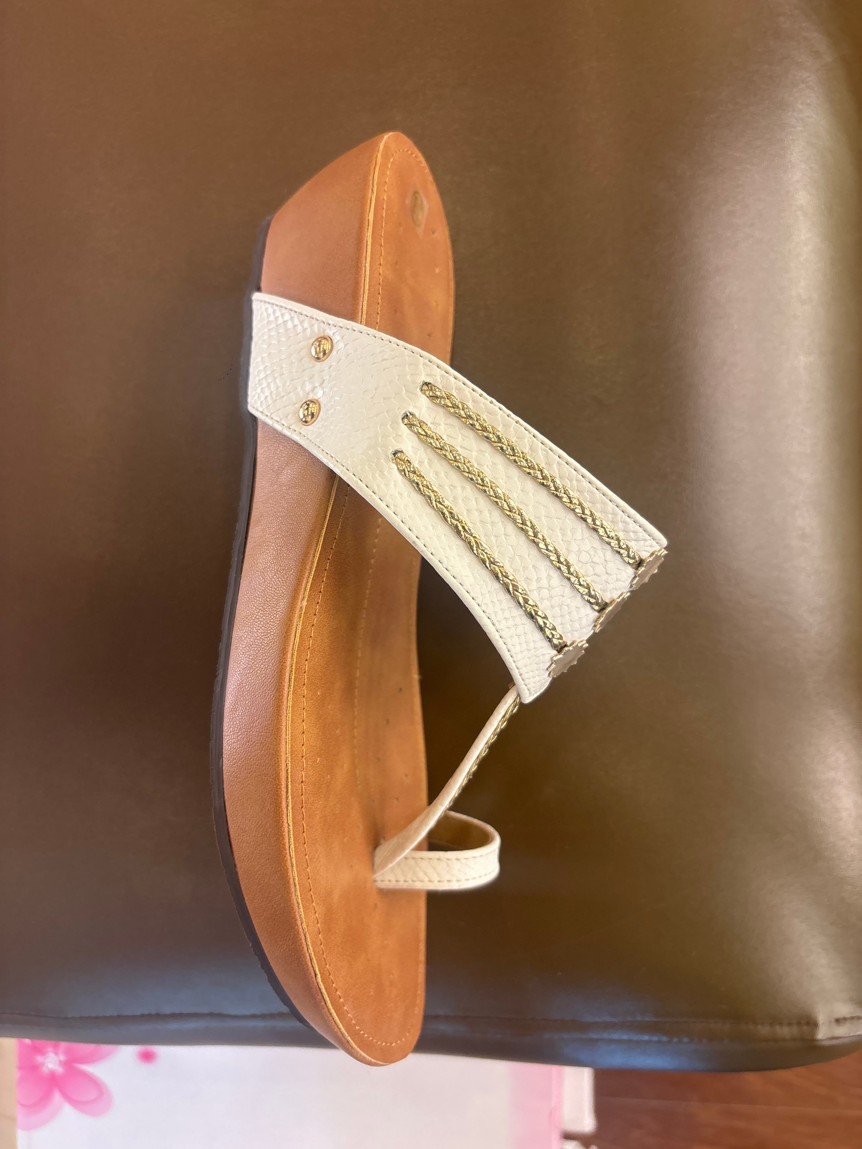 Lilith Memory Cushion Kohlapuri Wedge Slippers - The Heels India