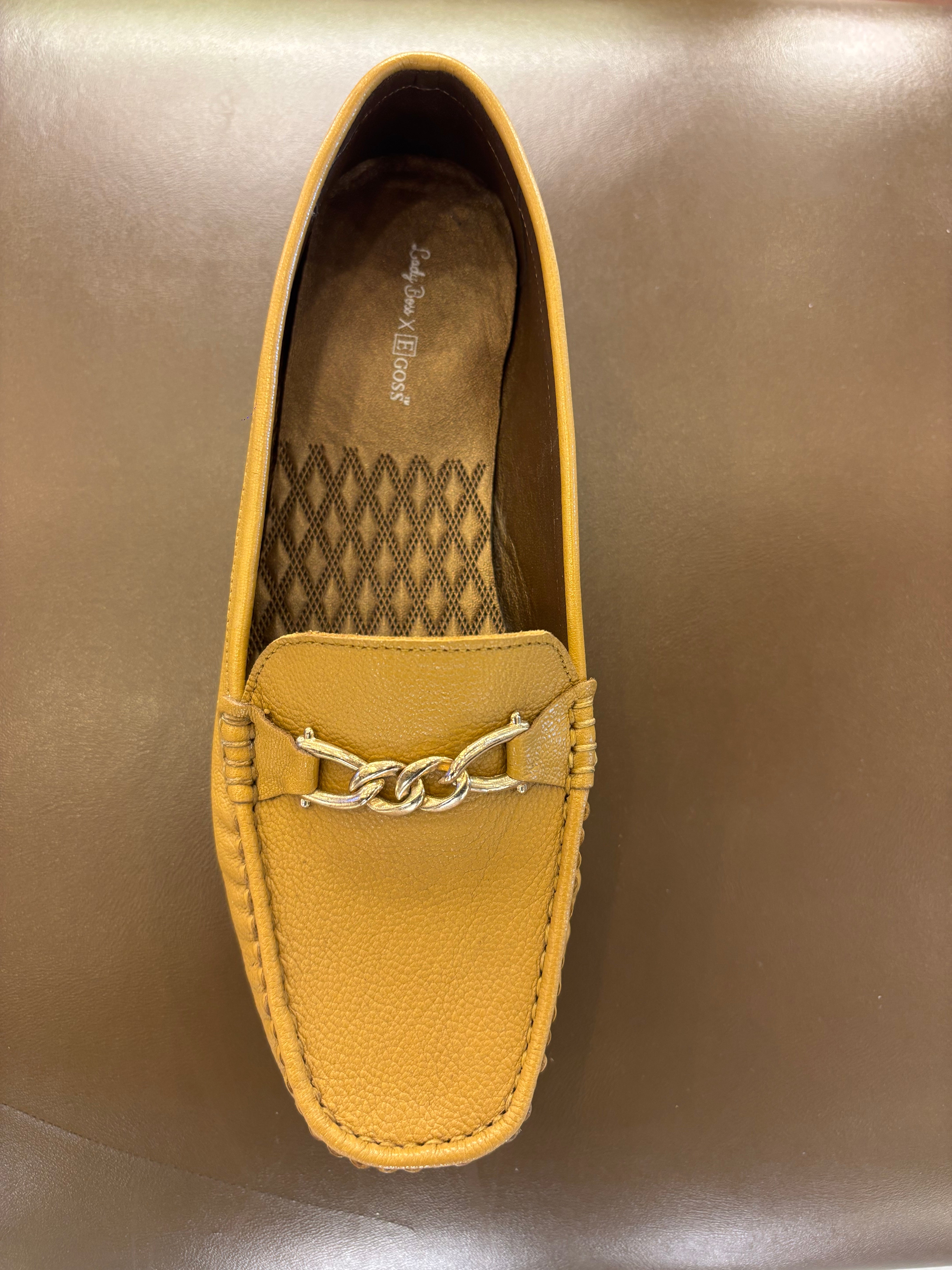 Kia Buckled Leather Memory Cushion Loafers