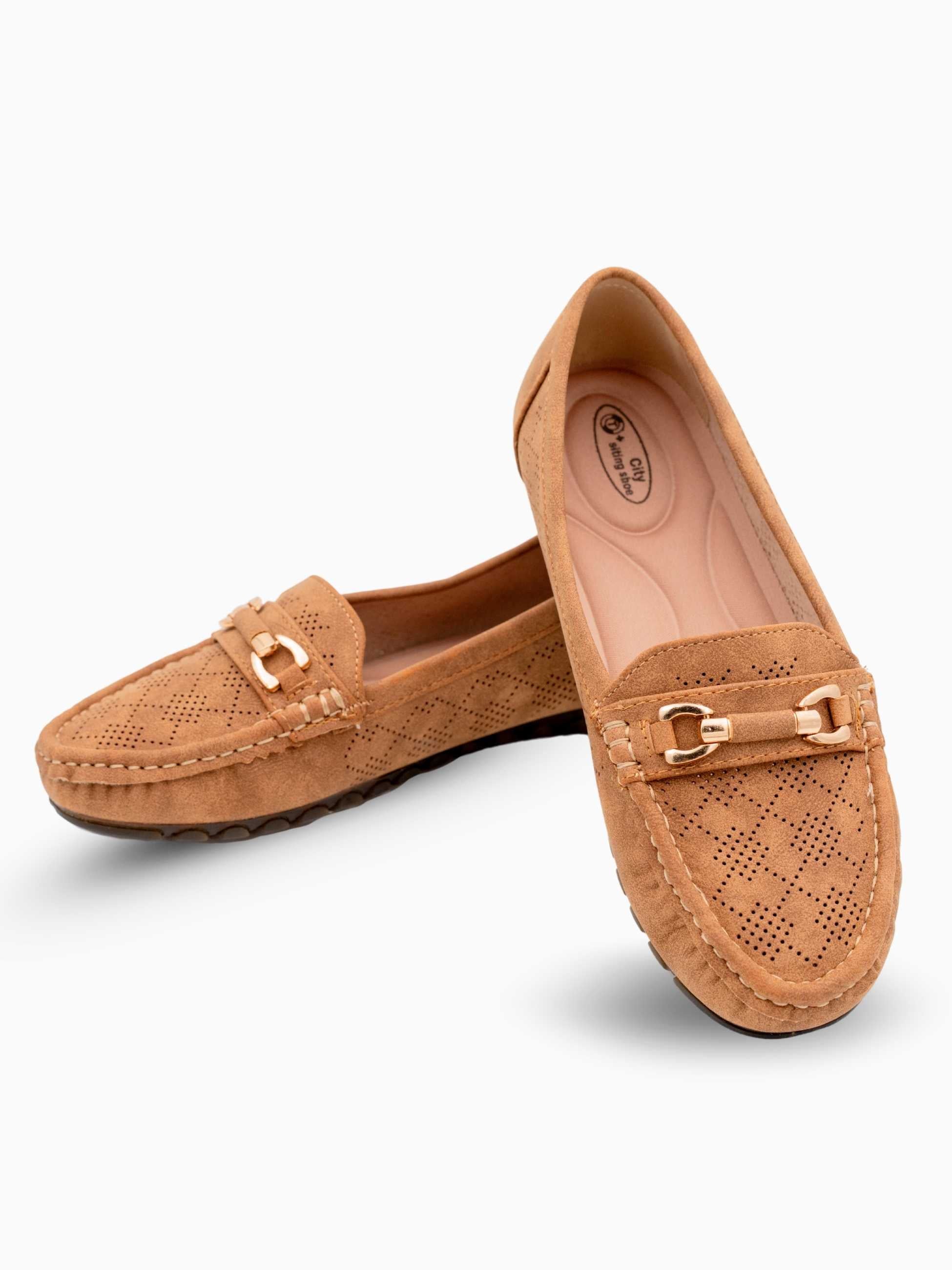 Maya Suede Buckled Loafers
