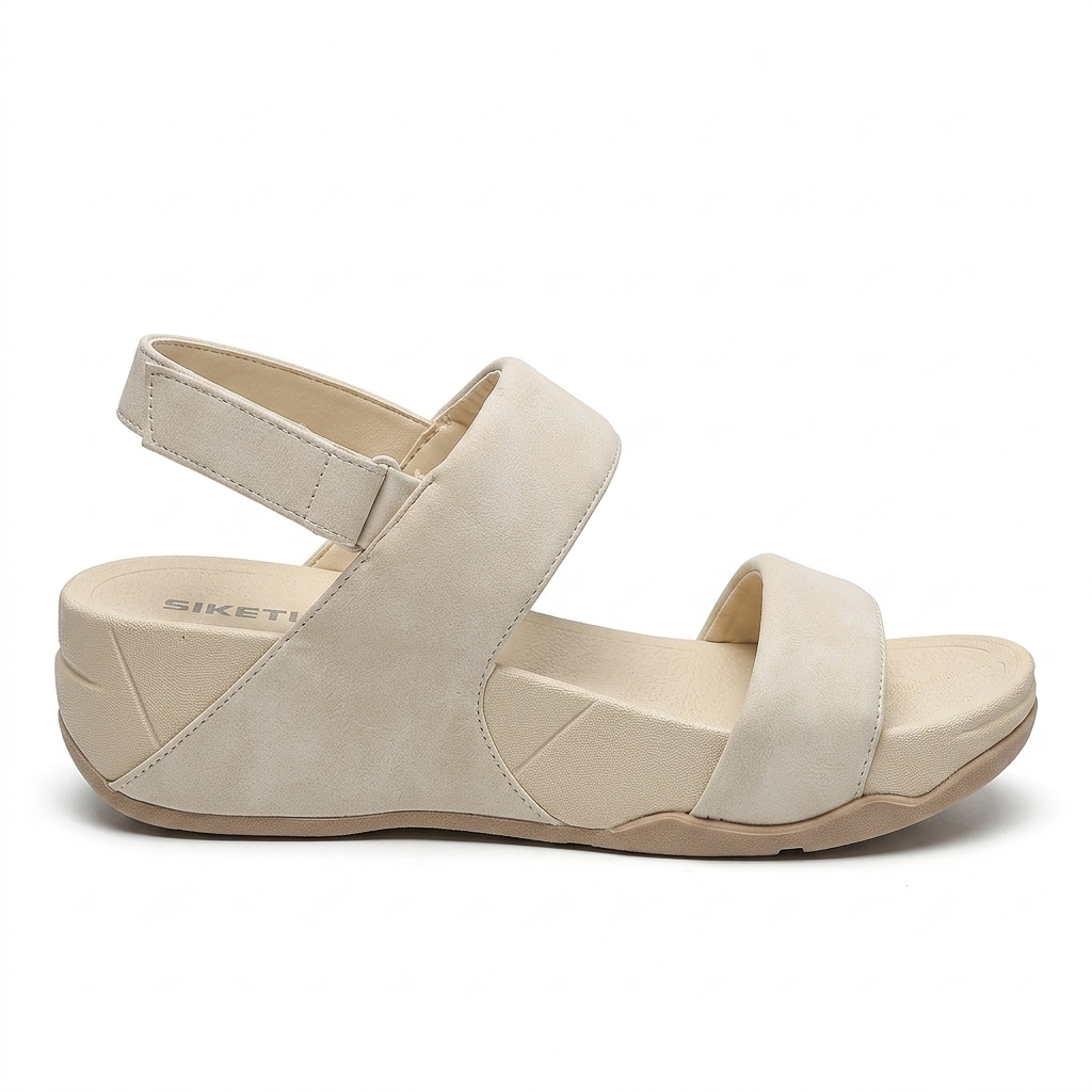Raya Back Velcro Wedge Comfort Summer Sandals
