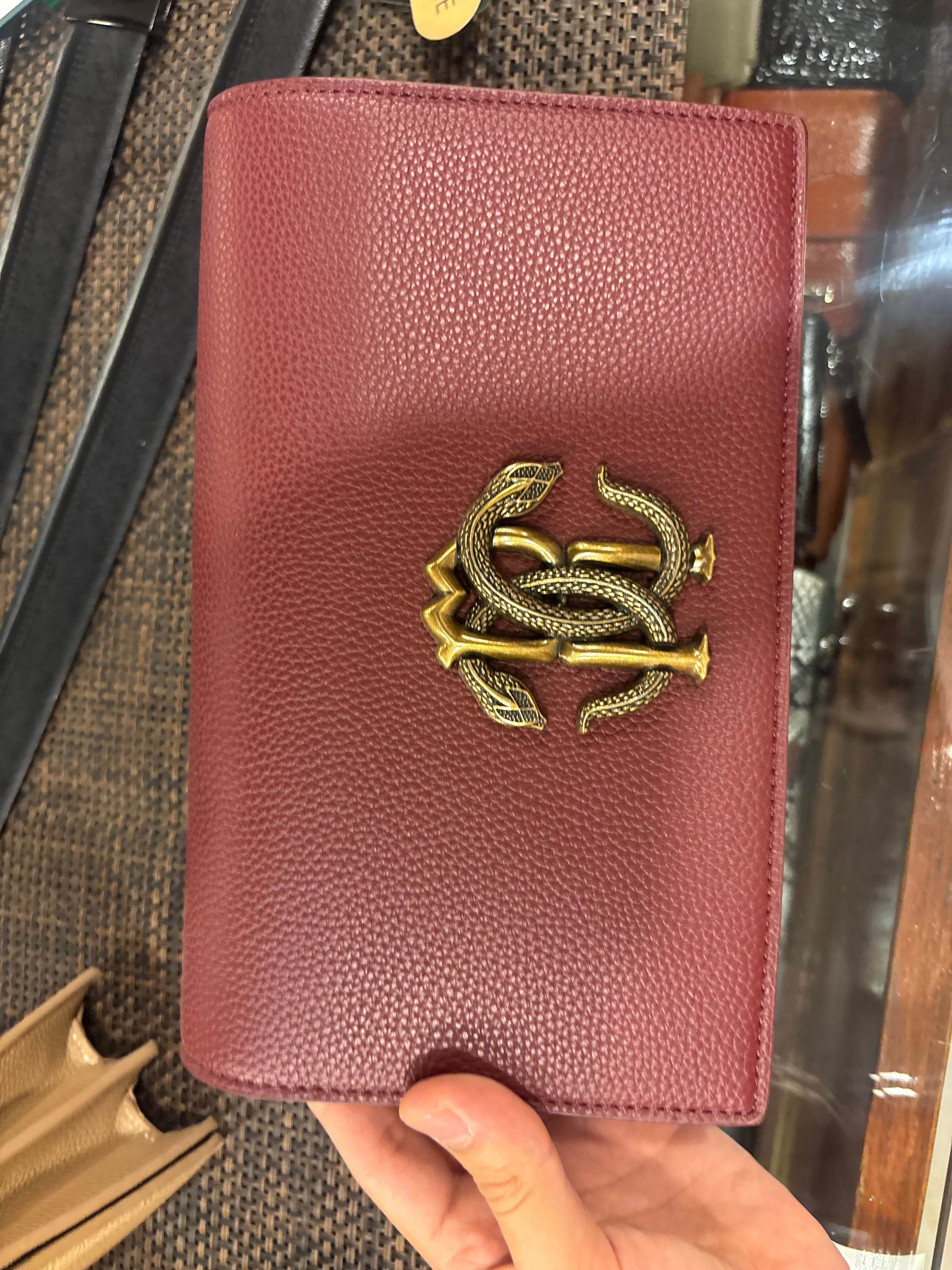 Metallic Snake Buckle Top Flap Sling Bag