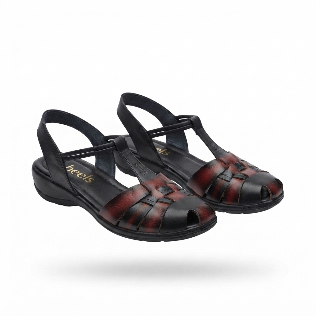 Alvira Ethnic Leather Roman Sandals