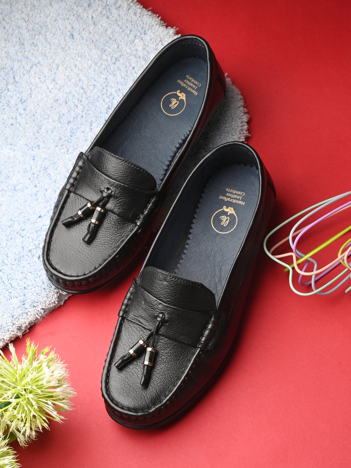Sydney Tassel Leather Loafers