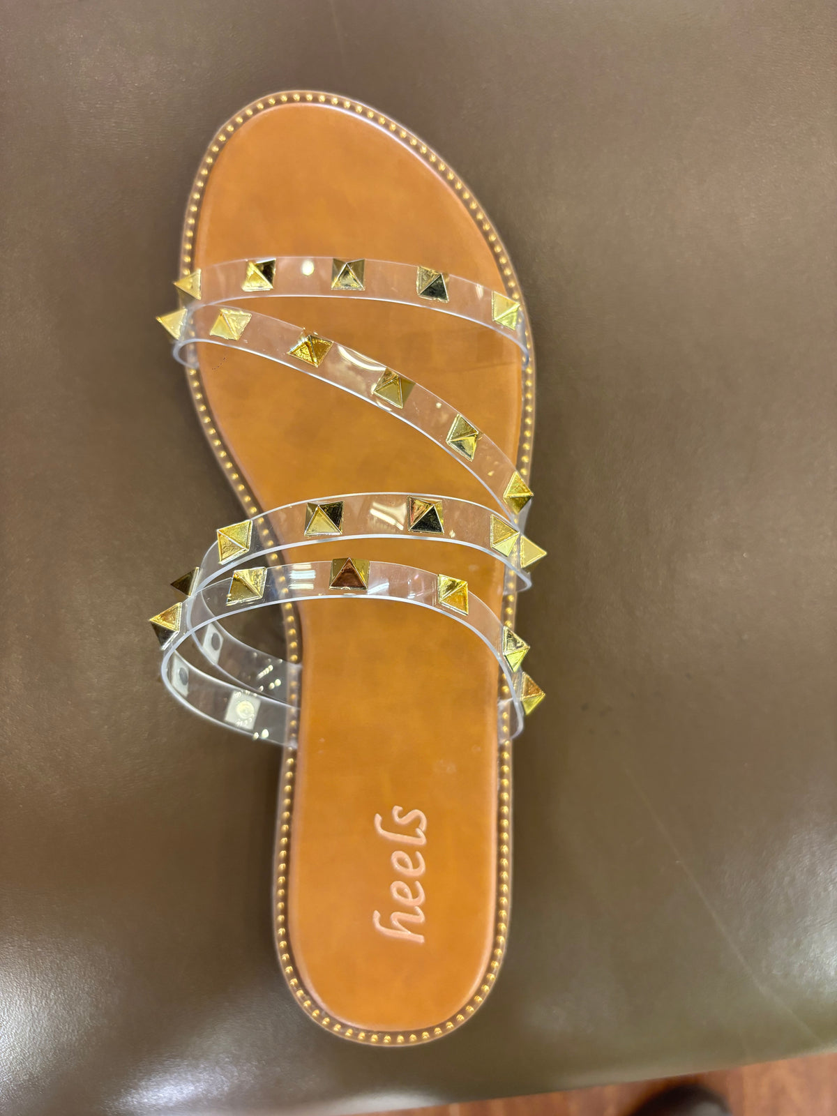 Sasha Cross Studded Sliders