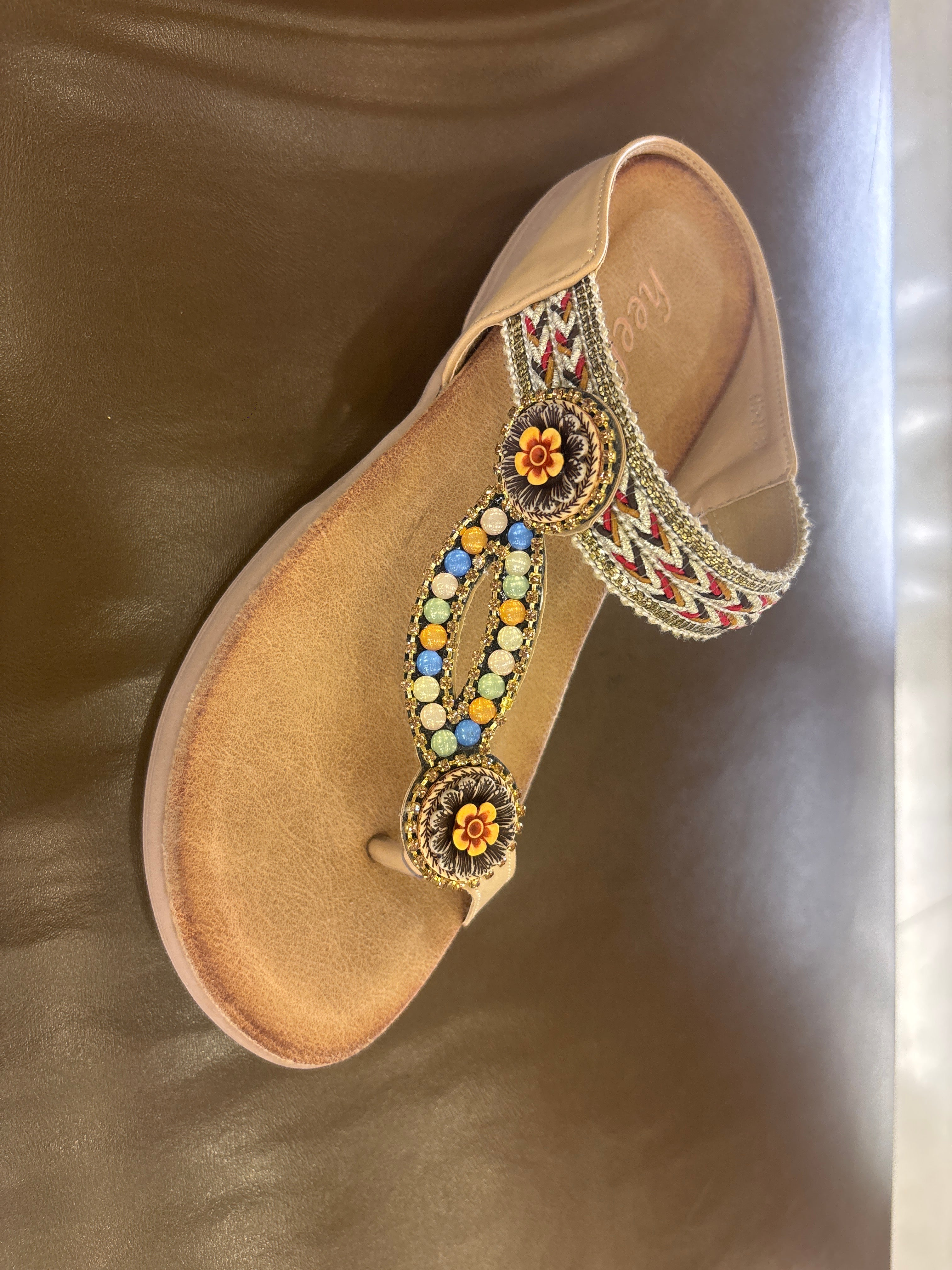 Eos Embroidered Cushioned Slippers - The Heels India
