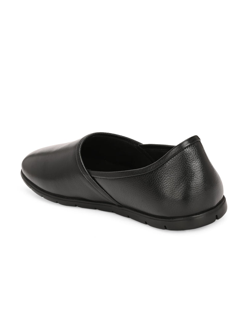 Alpine Ethnic Leather Mens Slip Ons