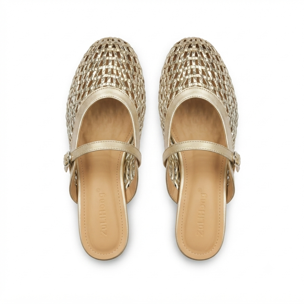 Nysa Premium Mesh Mary Jane Mules