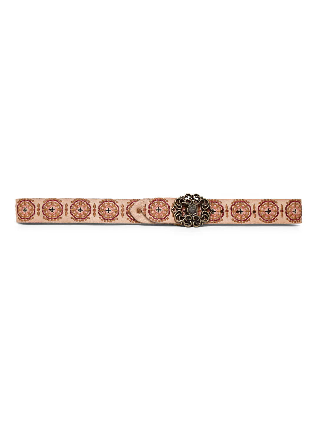 Natural Color Hand Embroidery Belt