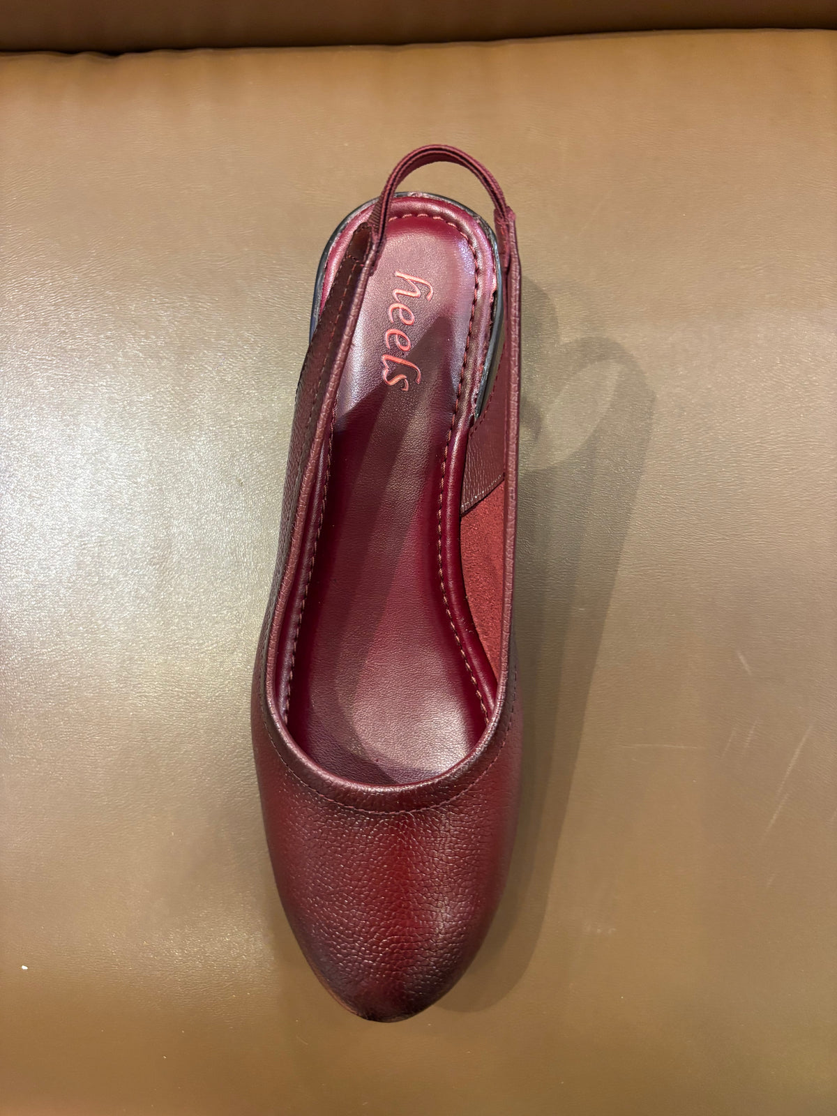 Marcia Leather Slingback Wedge Ballerinas
