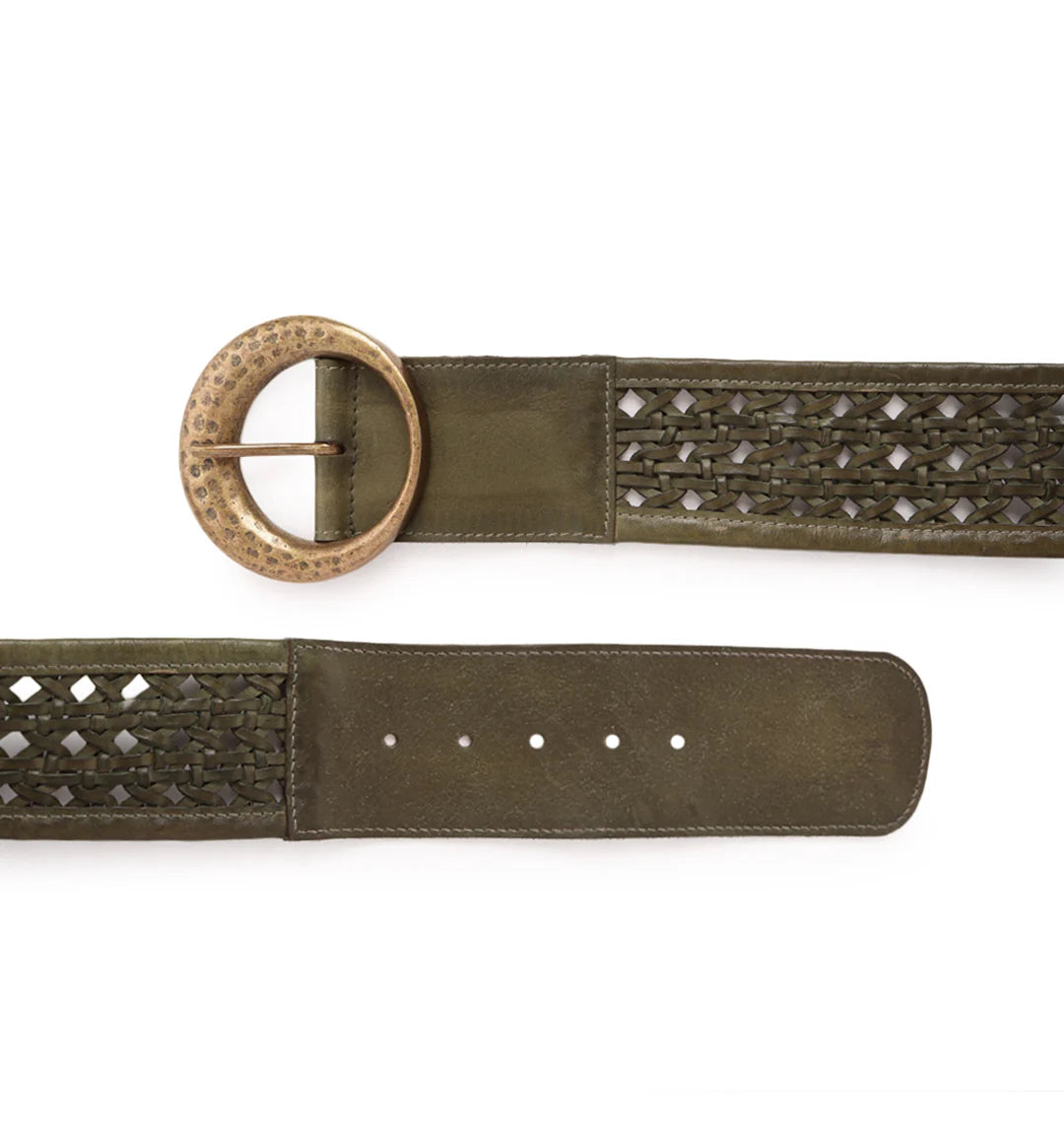 Olive Women's Genuine Leather Belt