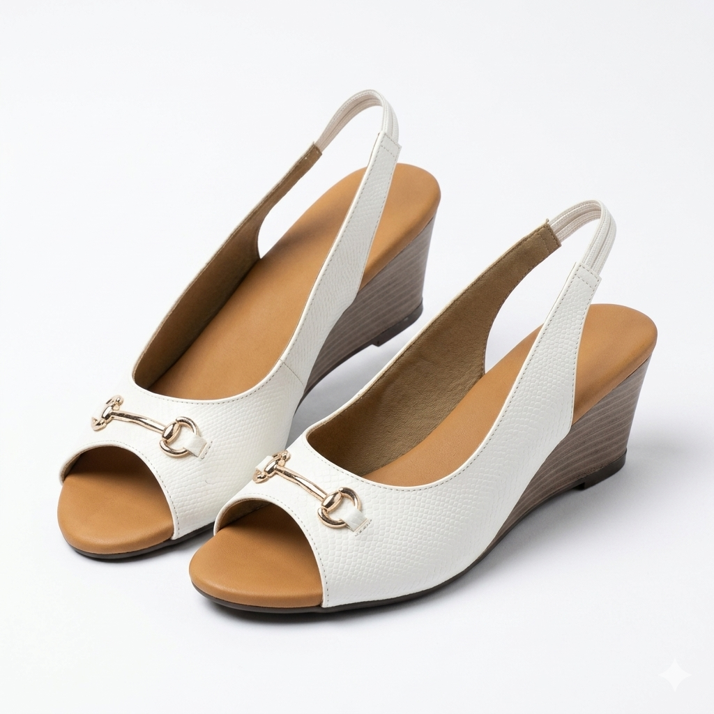 Antoine Wedge Heel Peep-toe Sandals