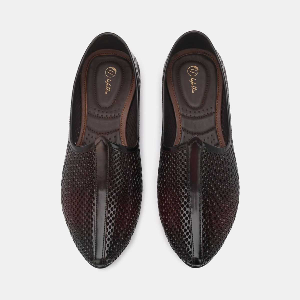 Lafattio Handcrafted Leather Juttis - The Heels India