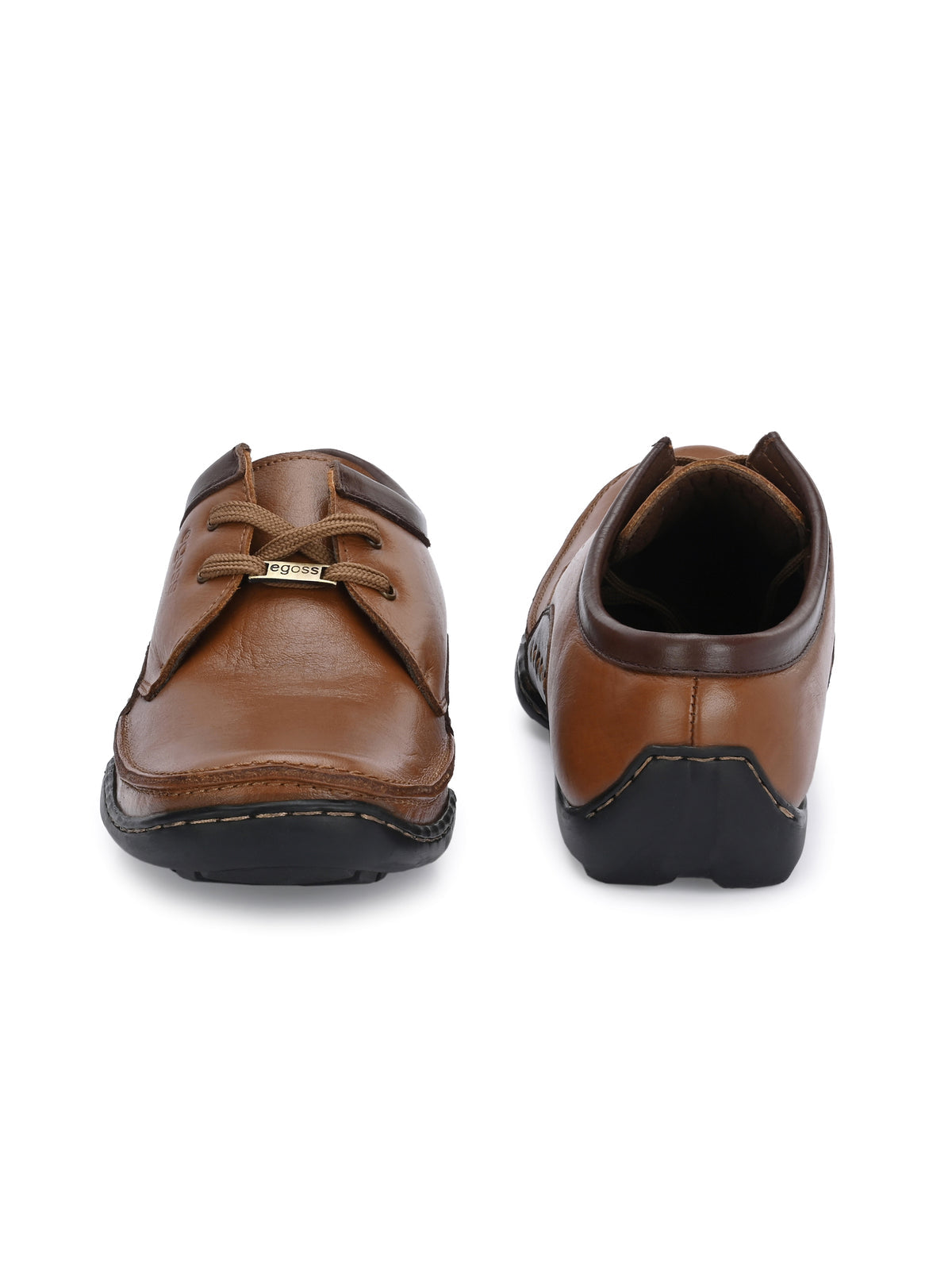 Isakov Leather Casual Stitched Derby Shoes