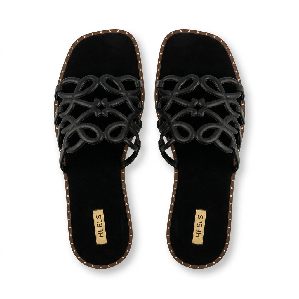 Portia Laser Cut Cushioned Summer Sliders