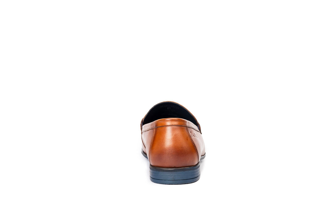 Onyx Leather Formal Moccasins