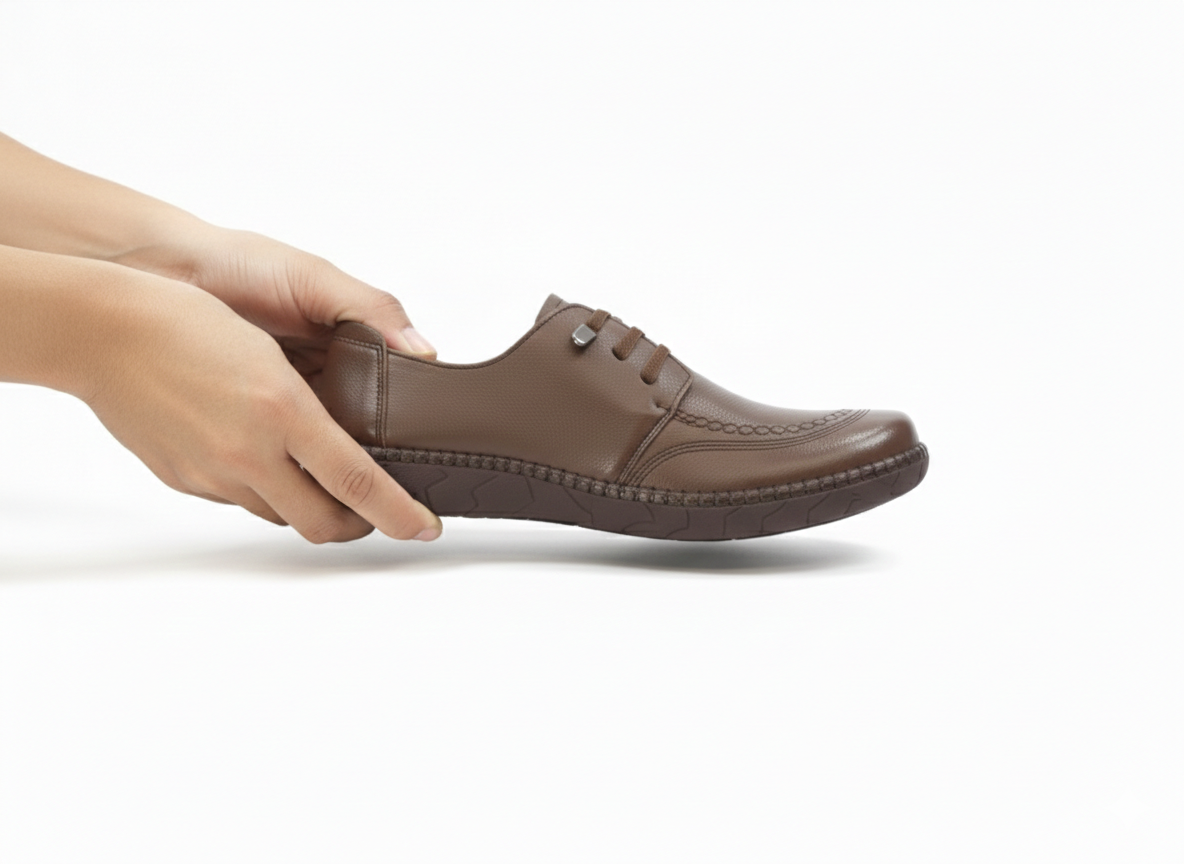 Arianna Premium Leather Casual Lace Up Derby Shoes