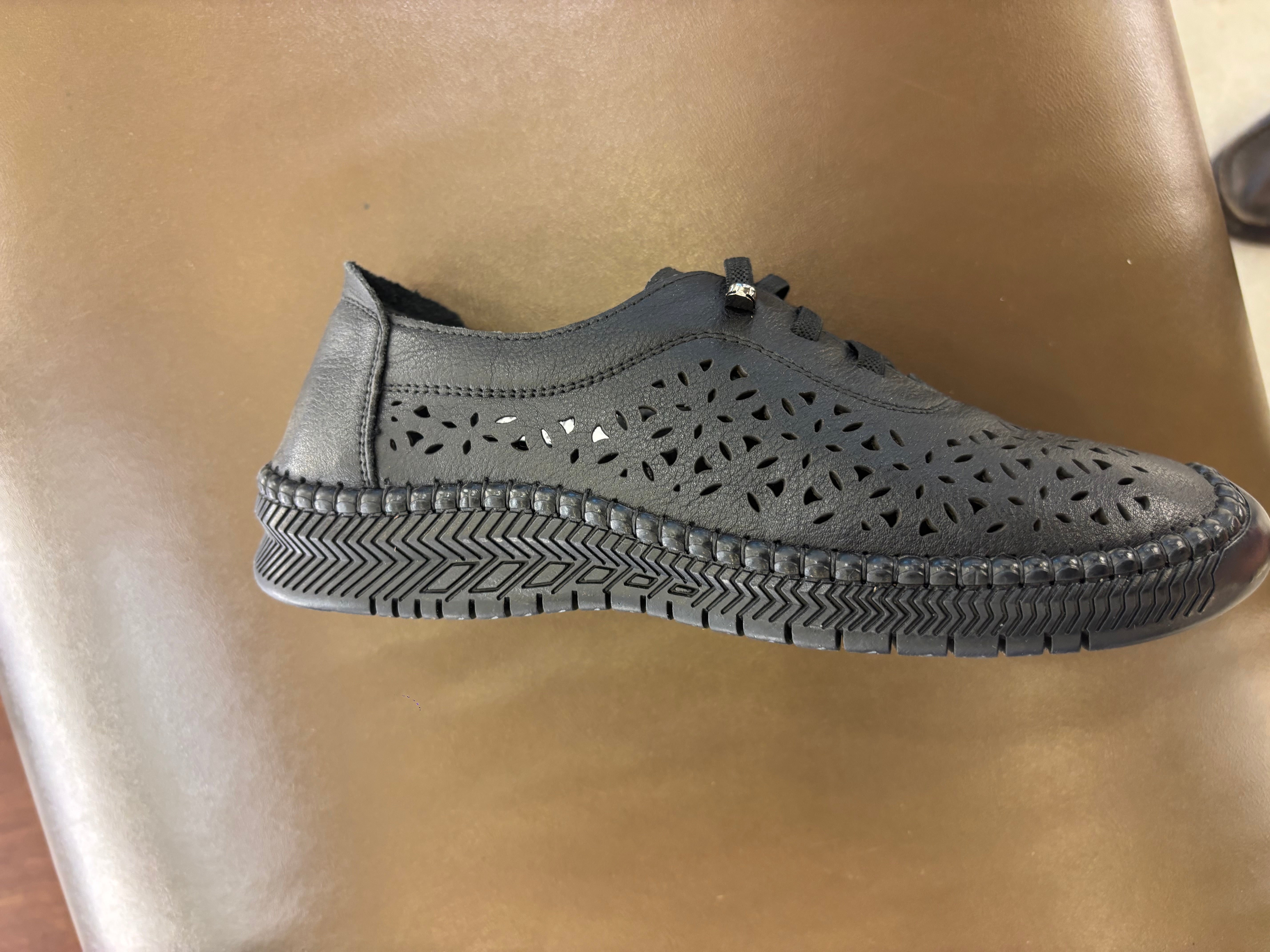 Toletti Casual Leather Perforated Everyday Sneakers - The Heels India