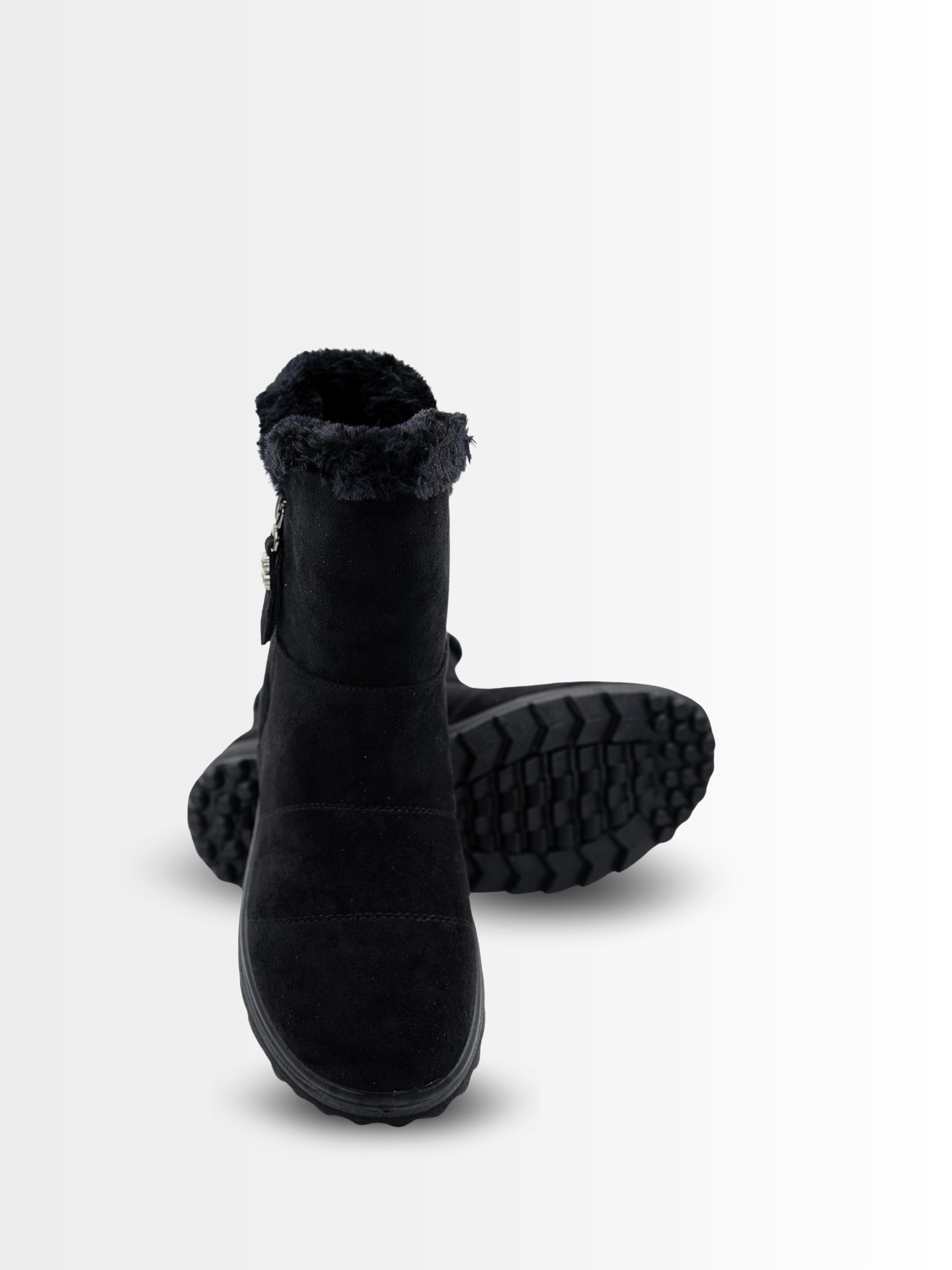 Blaire Suede Ankle Fur Boots