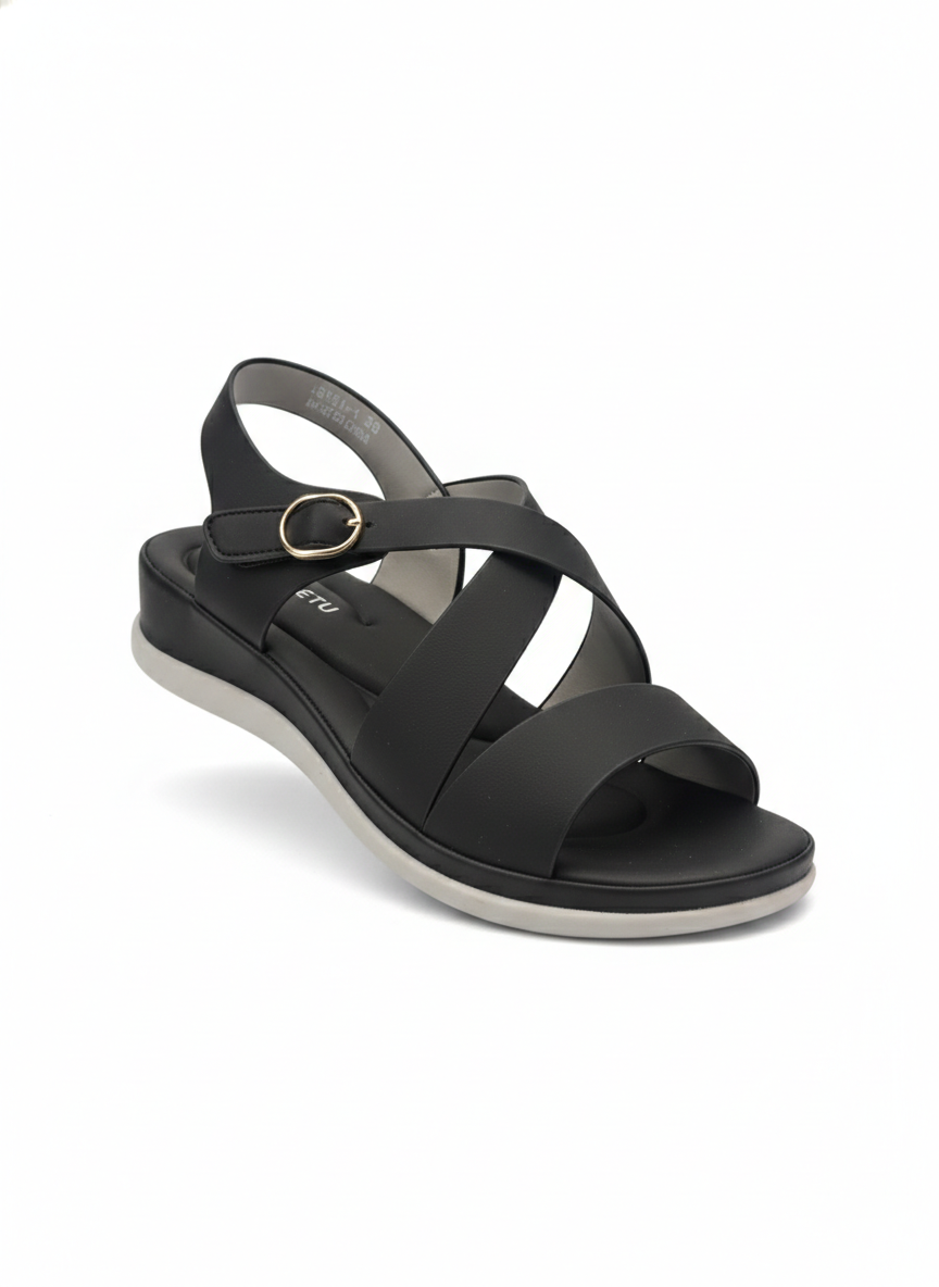 Valencia Cushioned Premium Ankle Strap Sandals - The Heels India