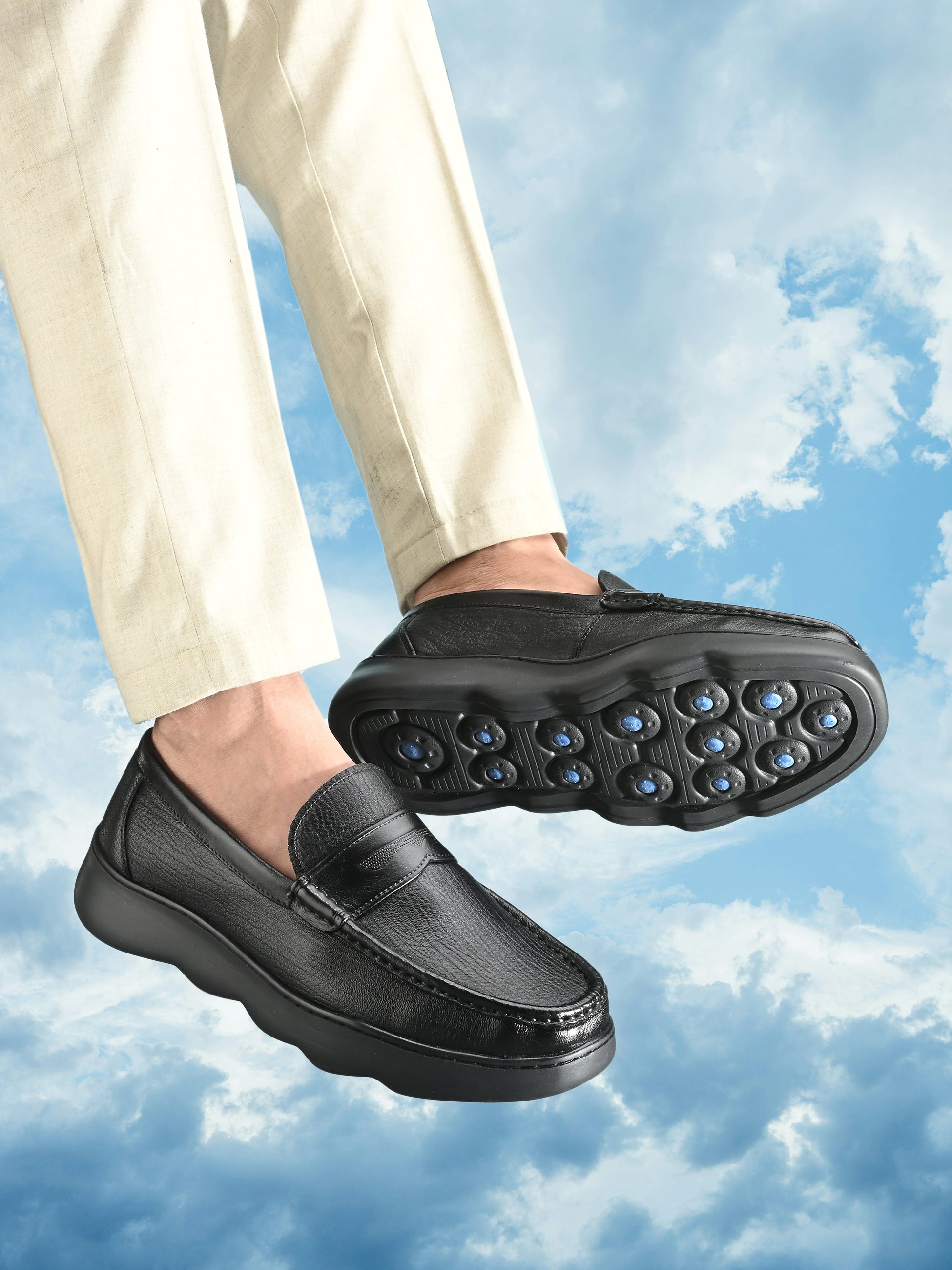 Fendro Luxury Leather Formal Loafers - The Heels India