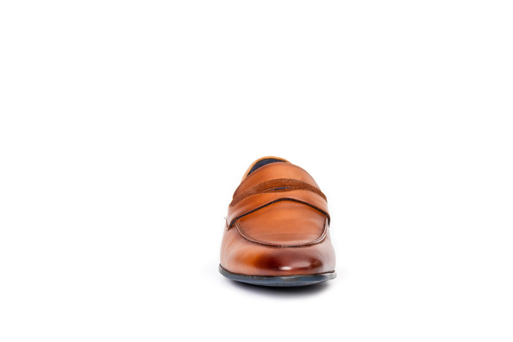 Onyx Leather Formal Moccasins