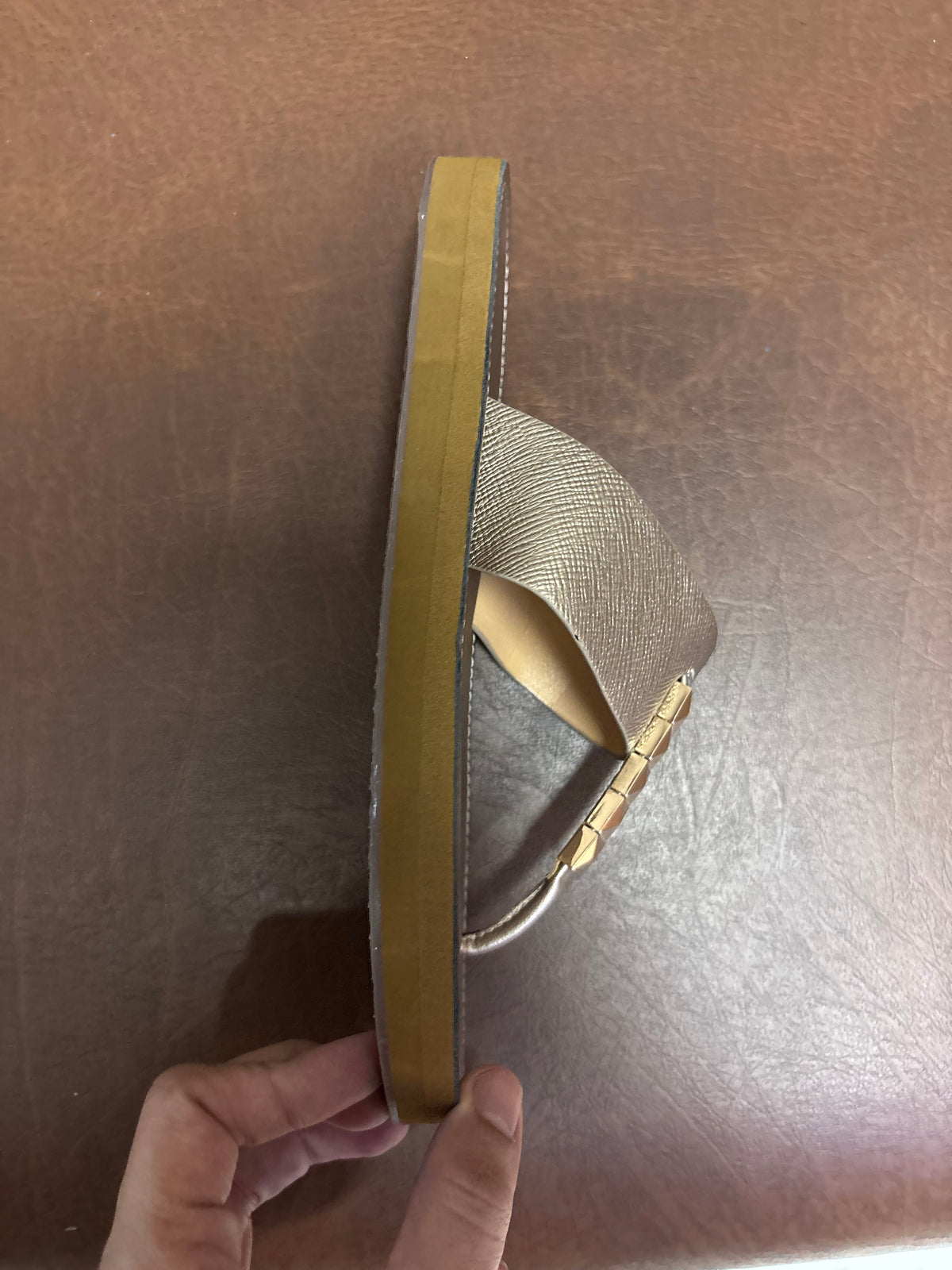 Adele Cushioned Buckle T Strap Slippers
