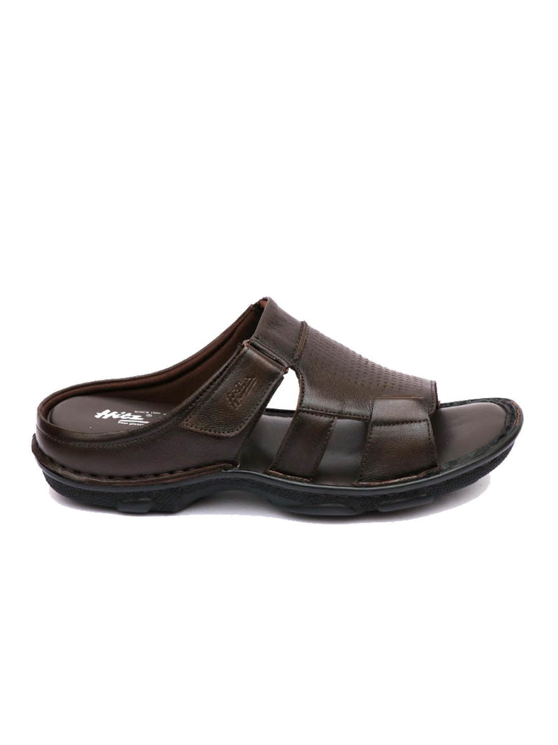 Daniel Brown Leather Slippers - The Heels India