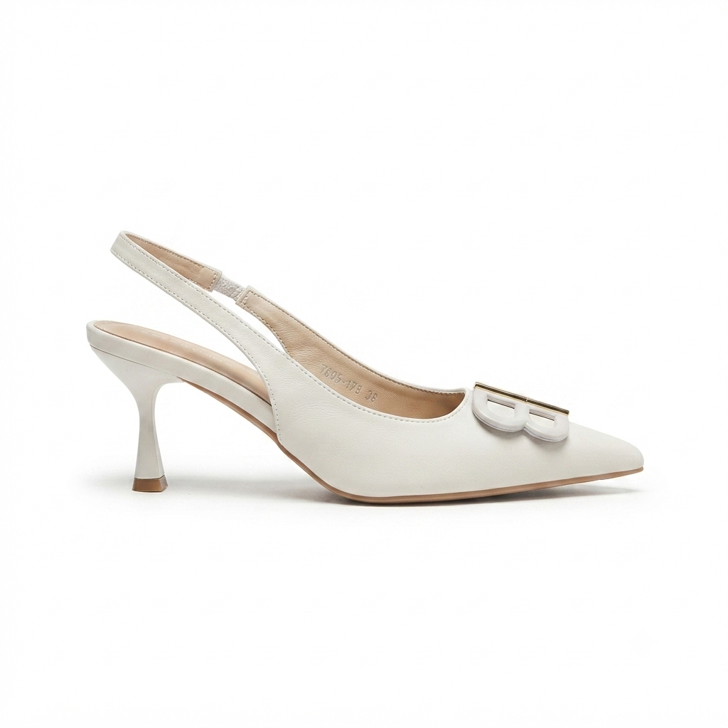 Brie Premium Slingback Kitten Heels