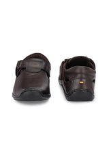 Brunel Leather Velcro Roman Sandals HT