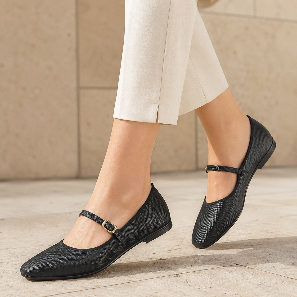 Betty Premium Vegan Mary Jane Ballerinas