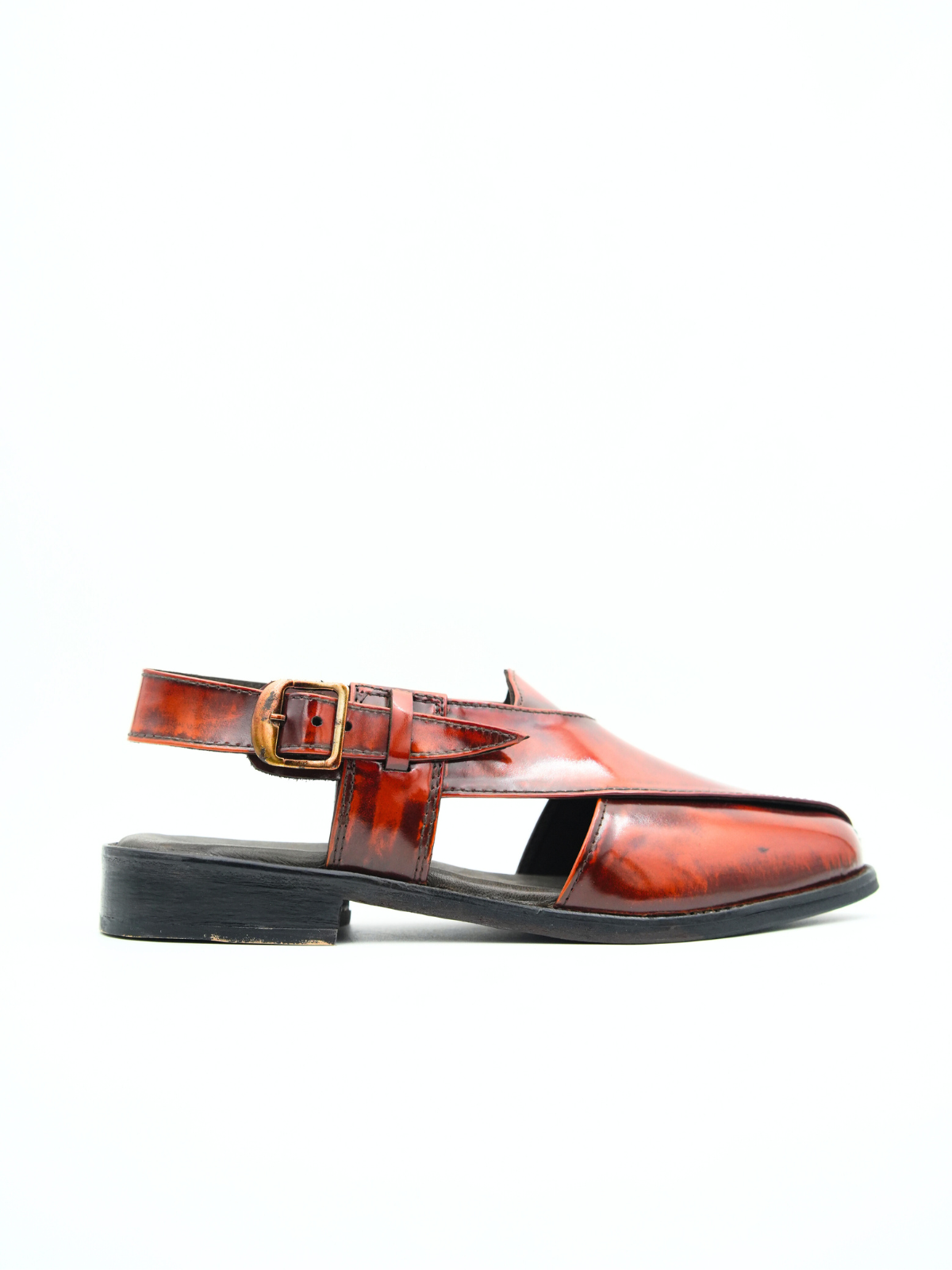 Rampa Leather Ethnic Peshawari Sandals