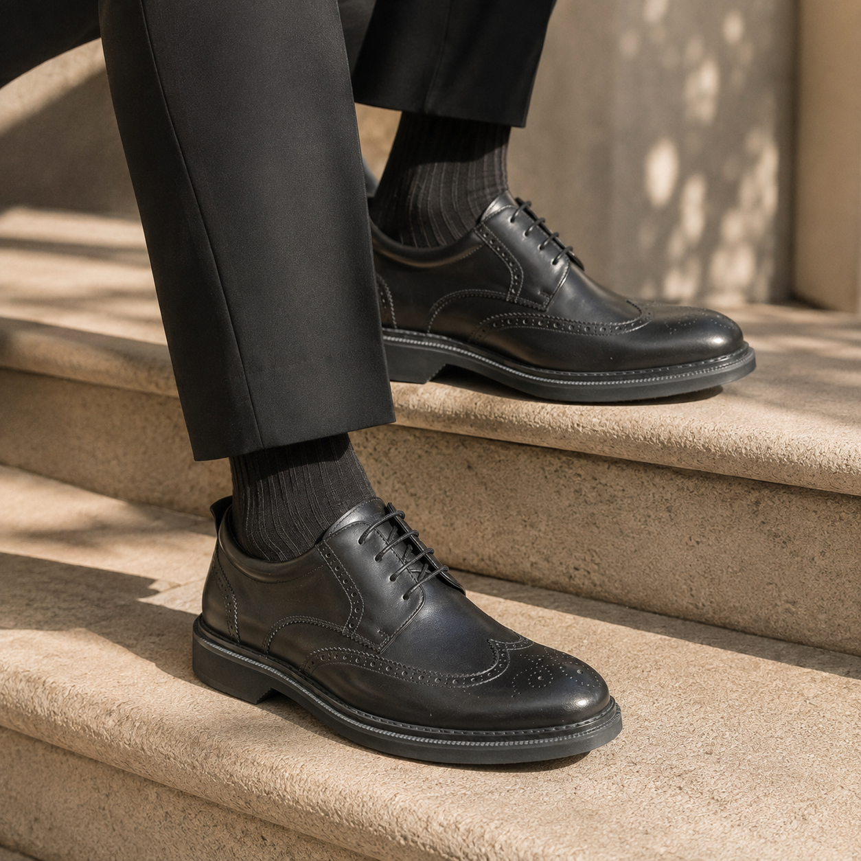 Massimo Premium Leather Lite Formal Lace Up Brogues