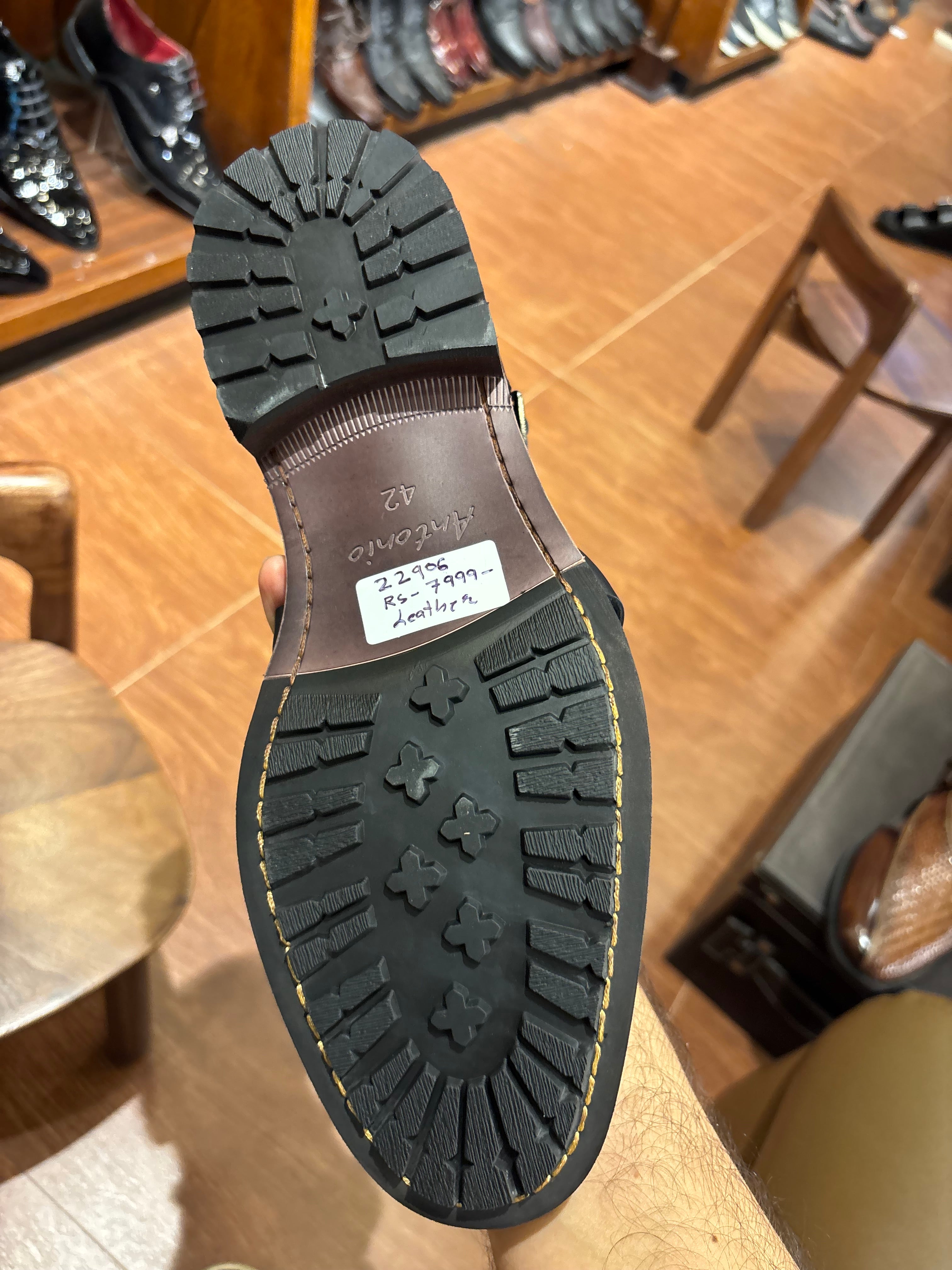 Romano Woven Leather Cage Sandal
