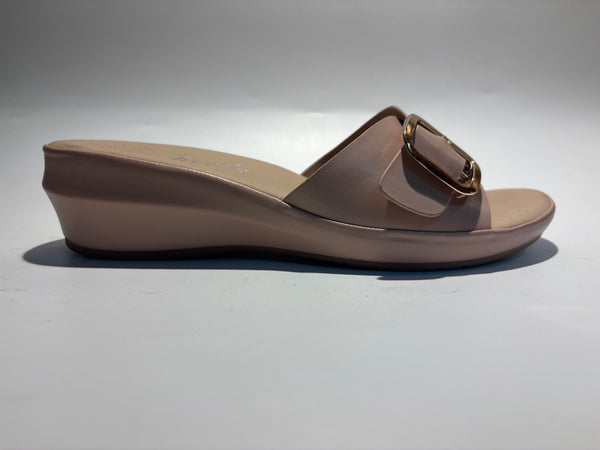Serenity Buckled Wedge Slip ons