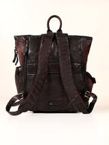 Leo : Real Leather Brown With Wash Effect Backpack