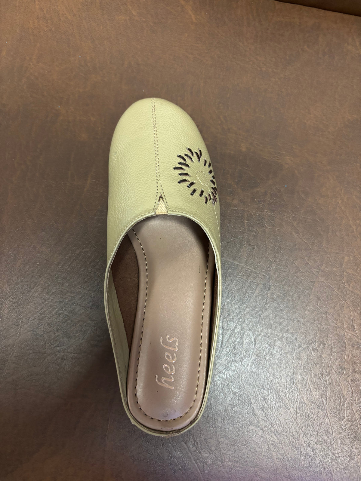 Lydia Leather Back Open Everyday Mules