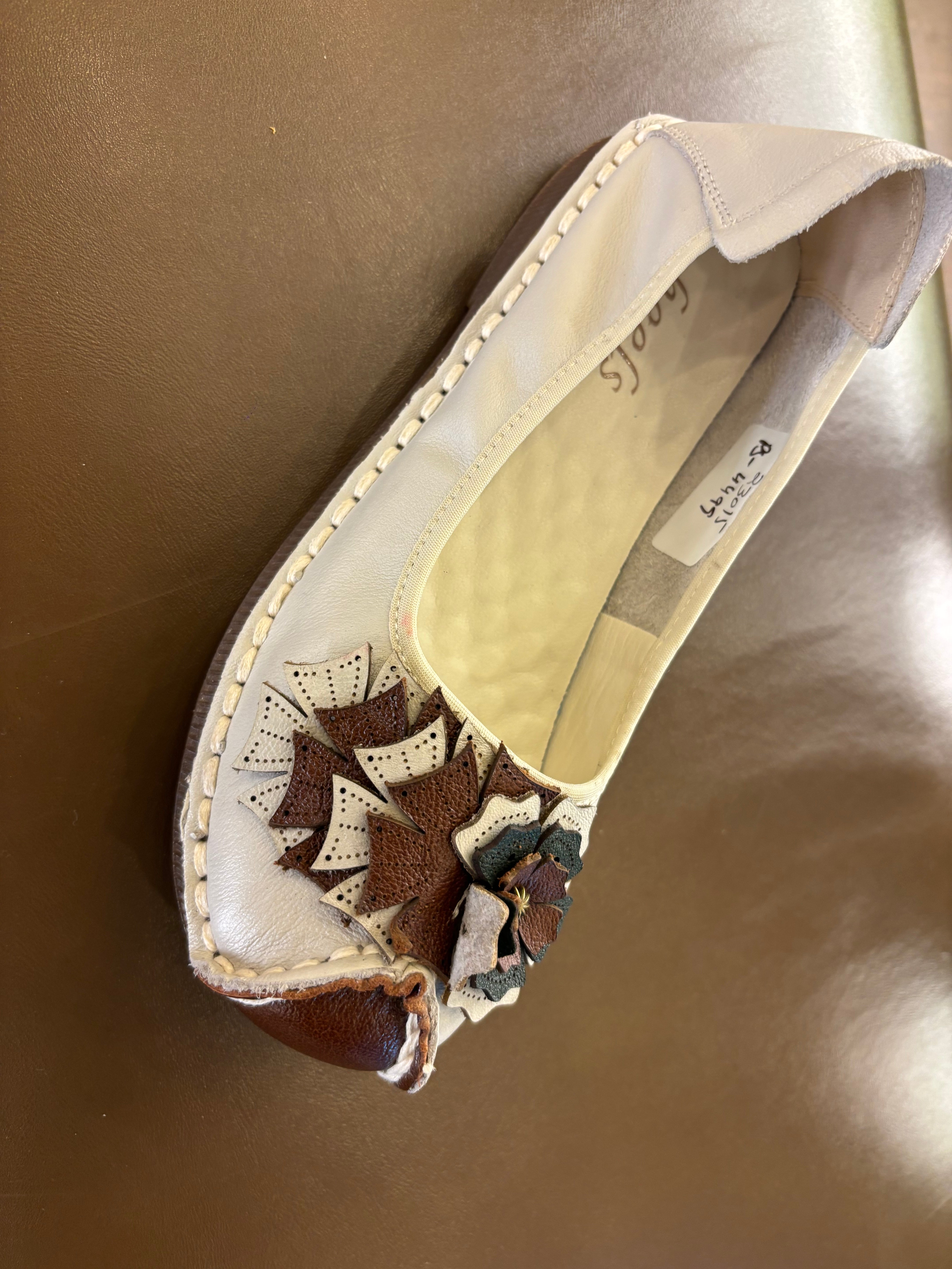 Flora 5.0 Premium Leather Cushioned Ballerinas