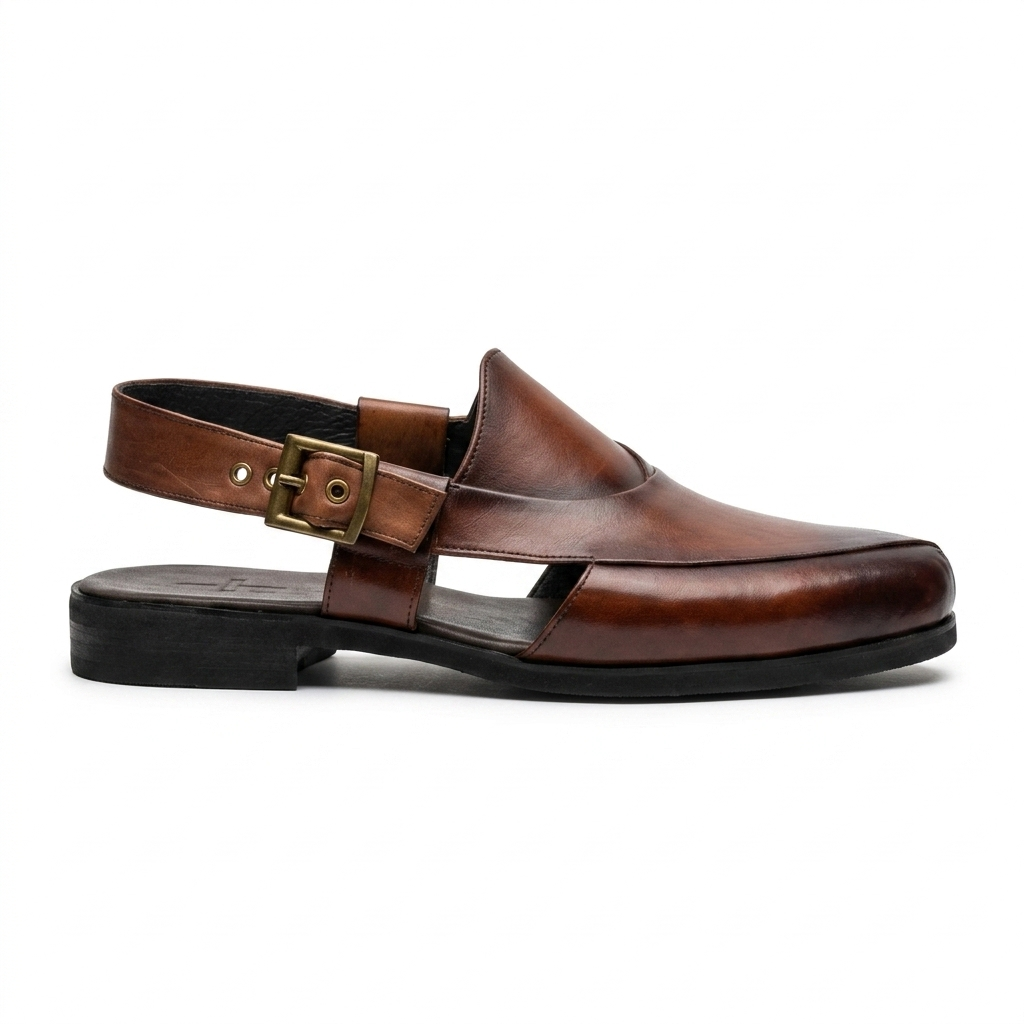 Demarzio Leather Ethnic Peshawari Sandals