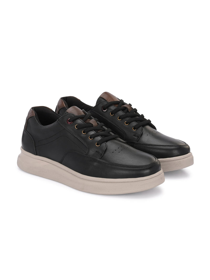 Zero Gravity 2.0 Mateo Black Leather Lace-up Sneakers