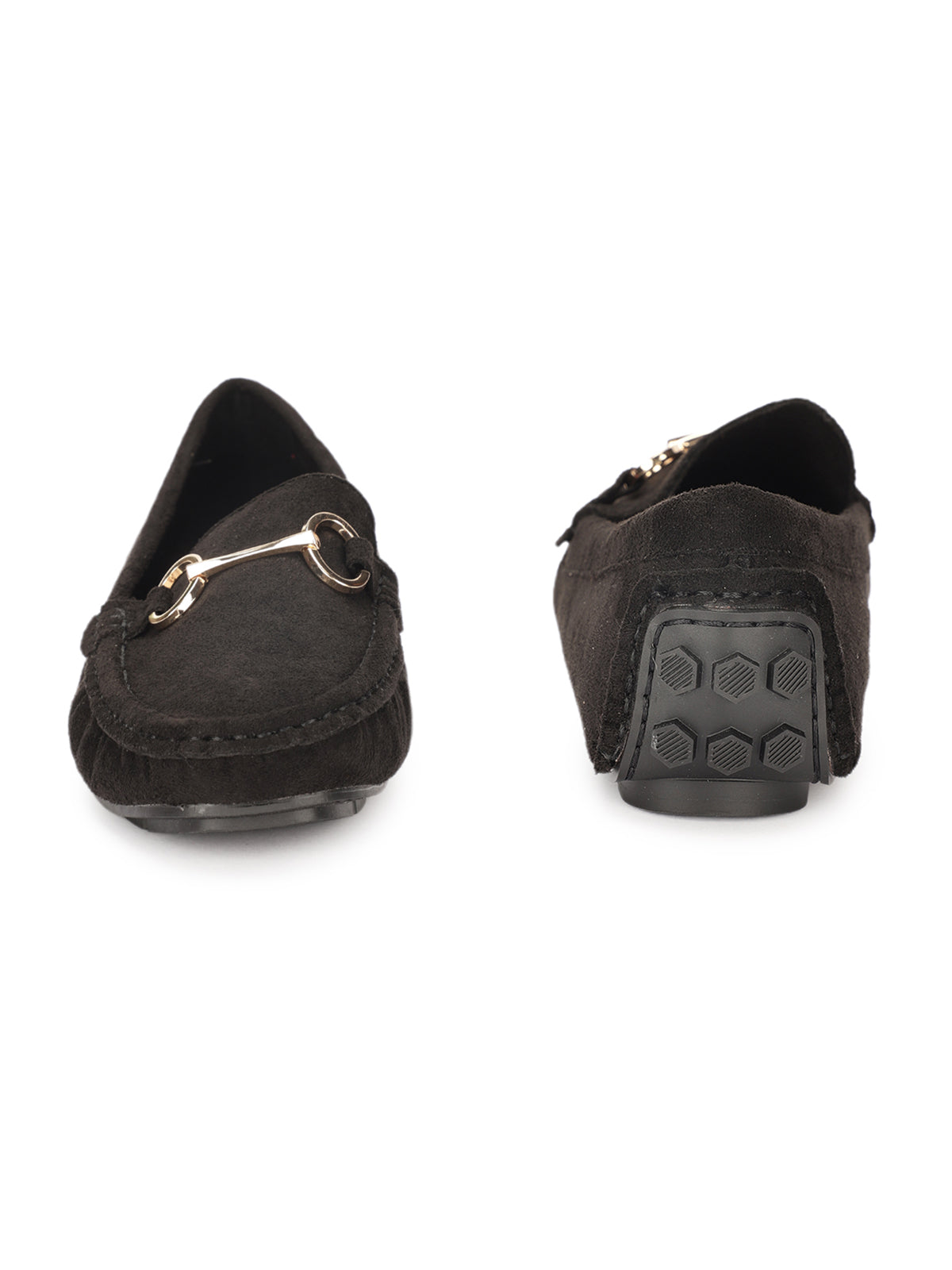 Olivia Suede Buckled Winter Loafers