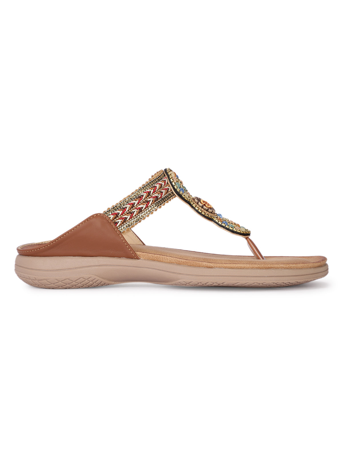 Thalassa Embroidered Cushioned Slippers