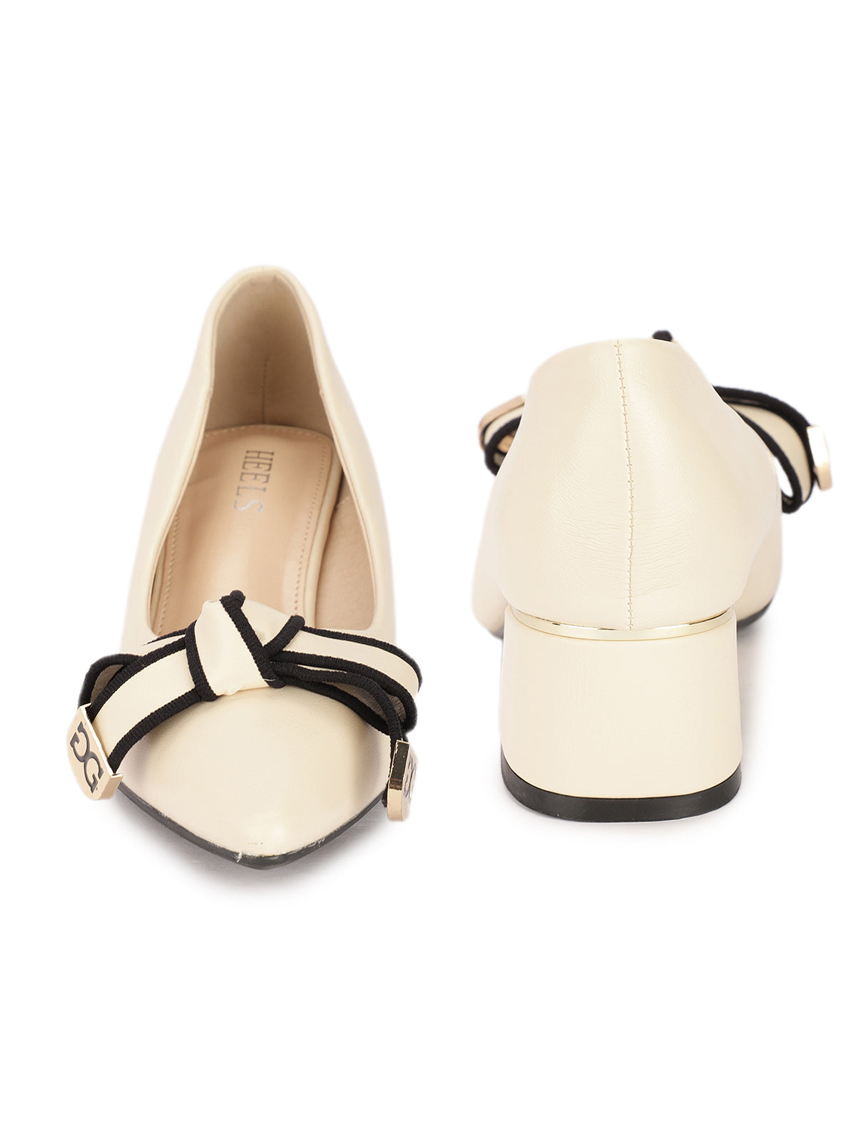 Klara Knot Bow Block Heel Stilettoes