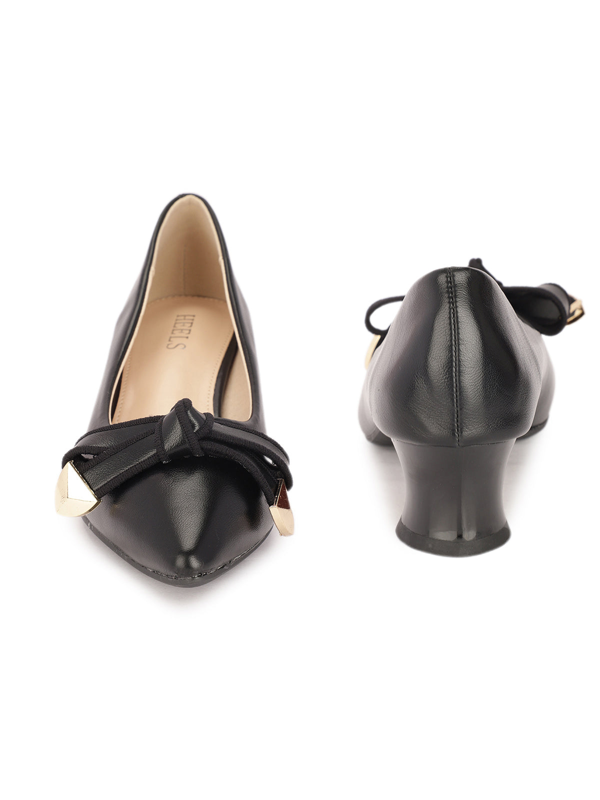 Zoe Knot Bow Kitten Heels