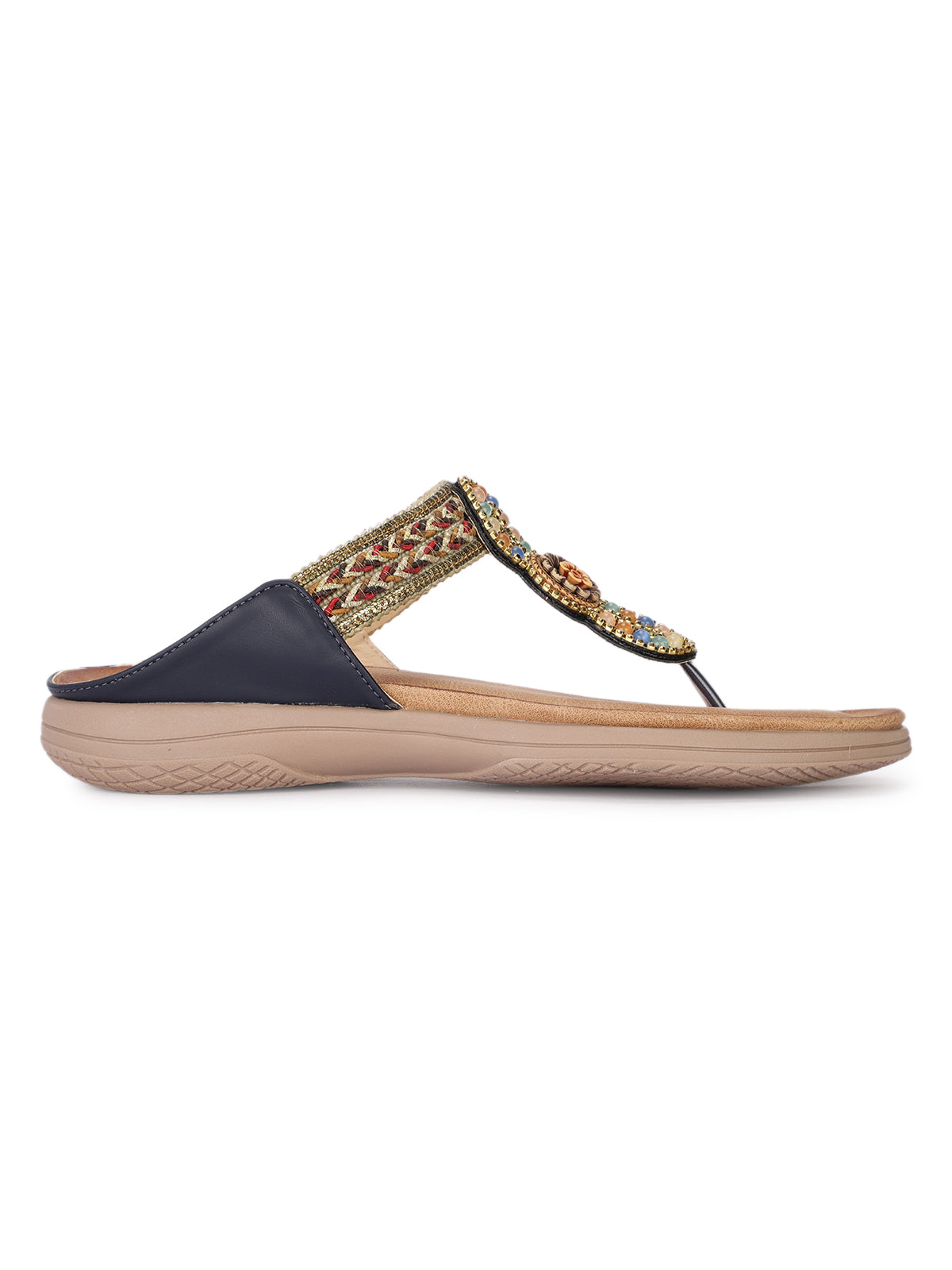 Thalassa Embroidered Cushioned Slippers