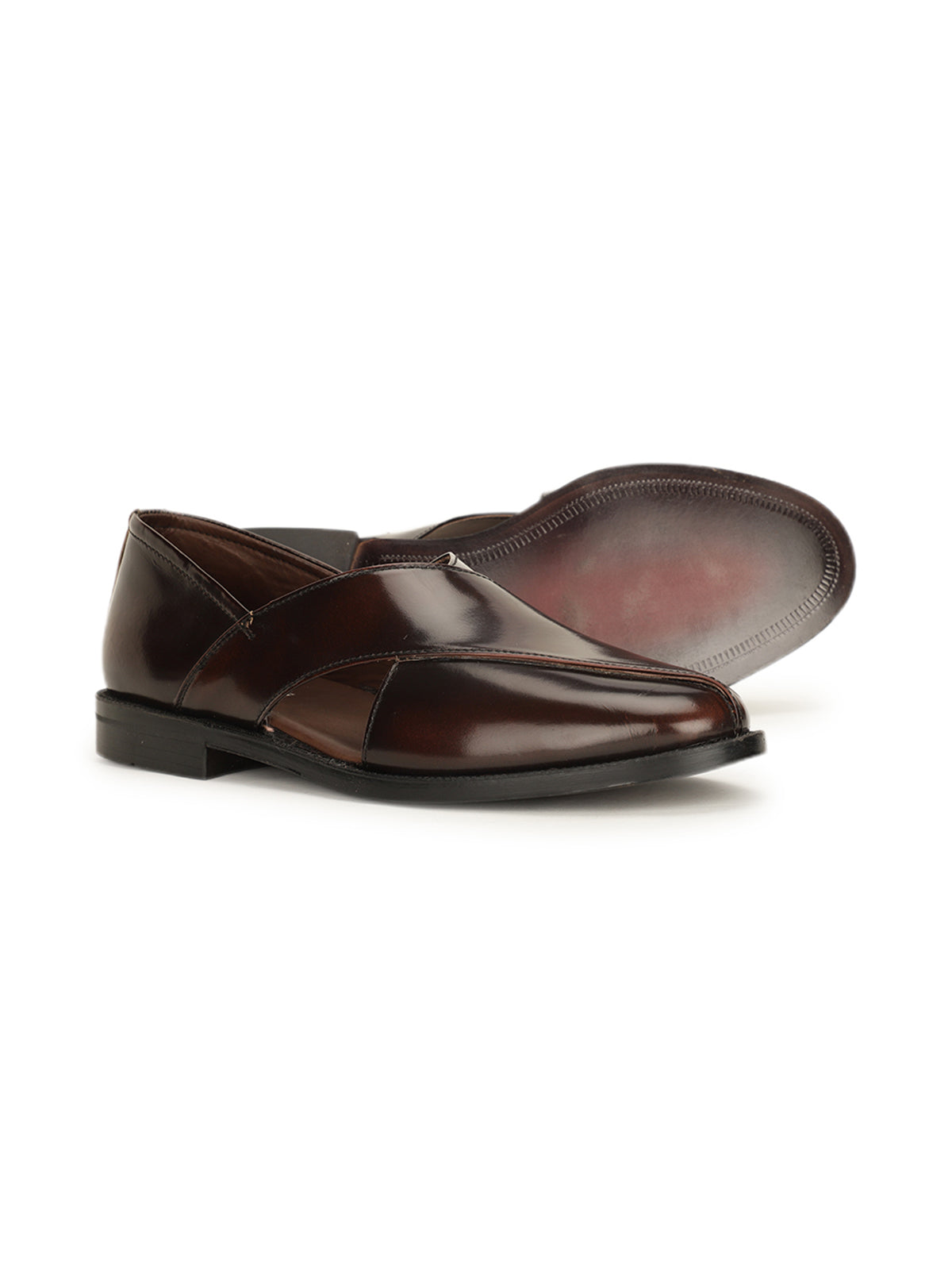 Ophelia Leather Ethnic Peshawaris - The Heels India