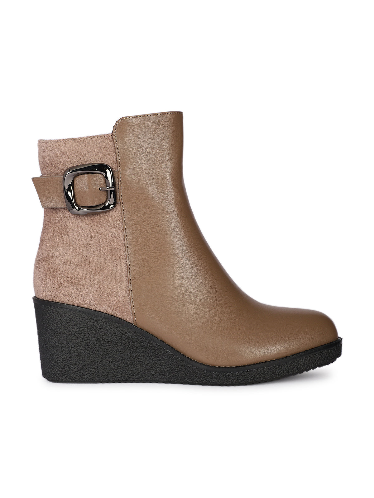 Gianna Couture Premium Winter Ankle Wedge Heel Boots