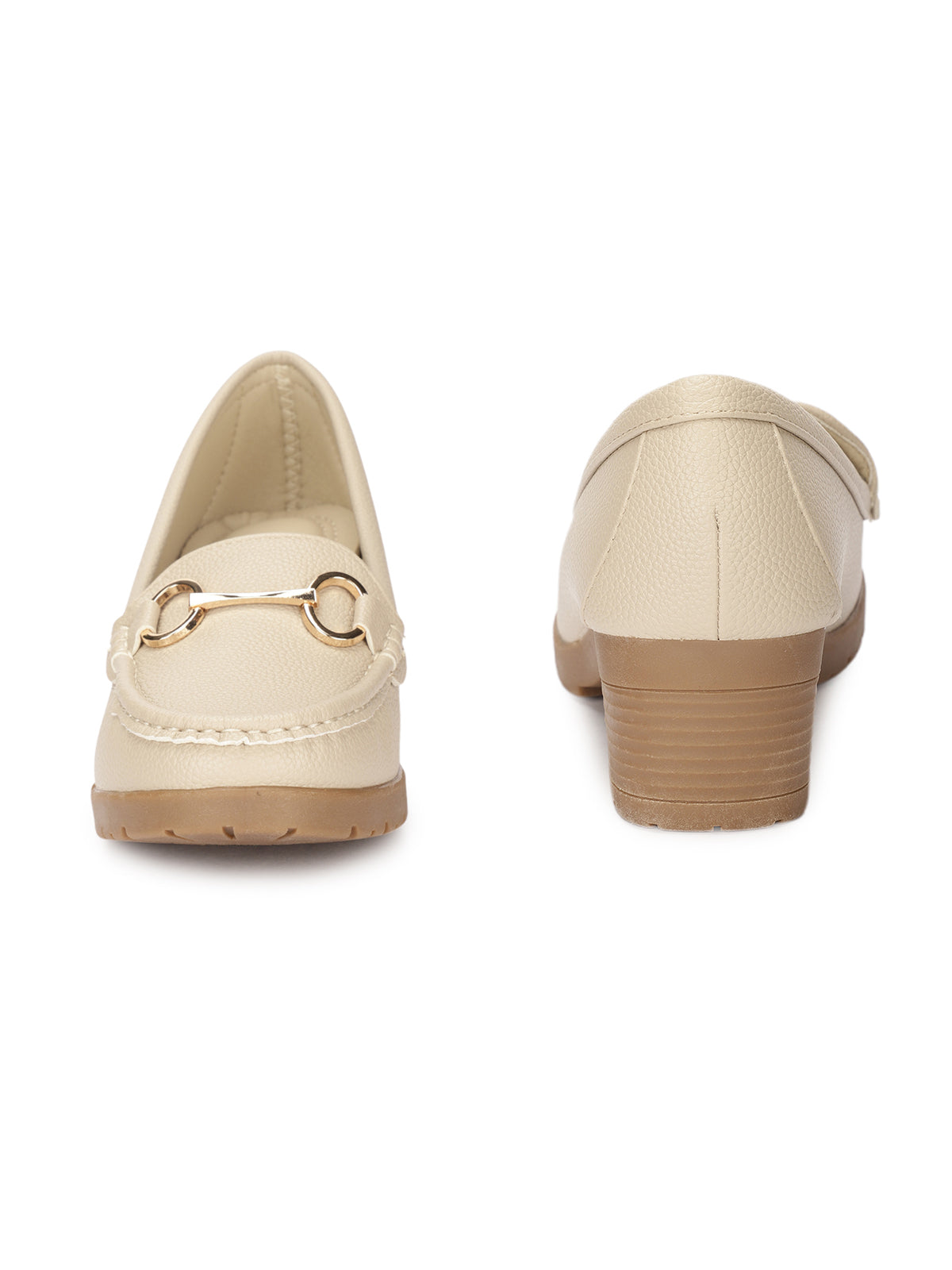 Sophie Block Heel Loafer Pumps