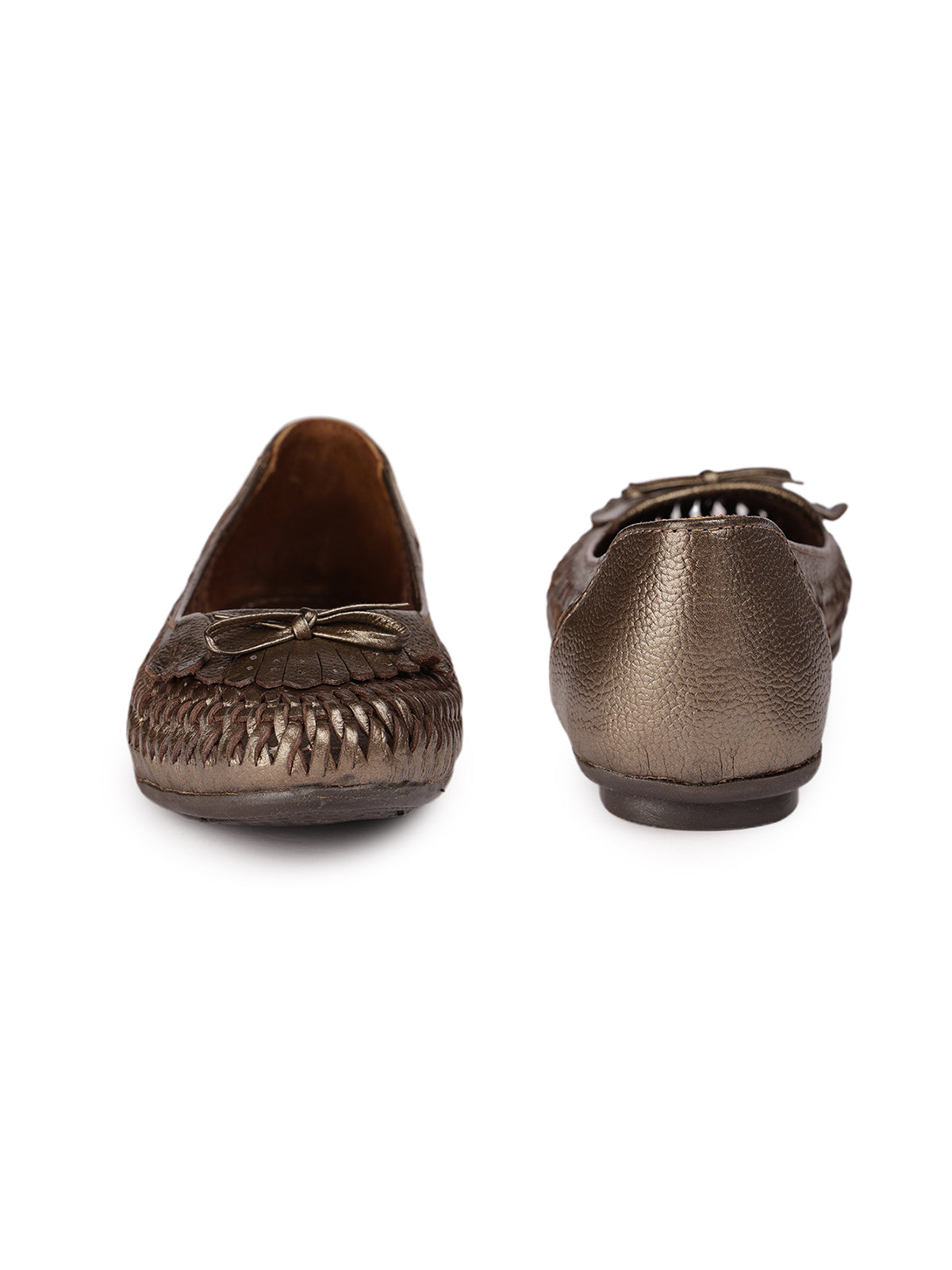 Felipe Leather Fringe Ballerinas